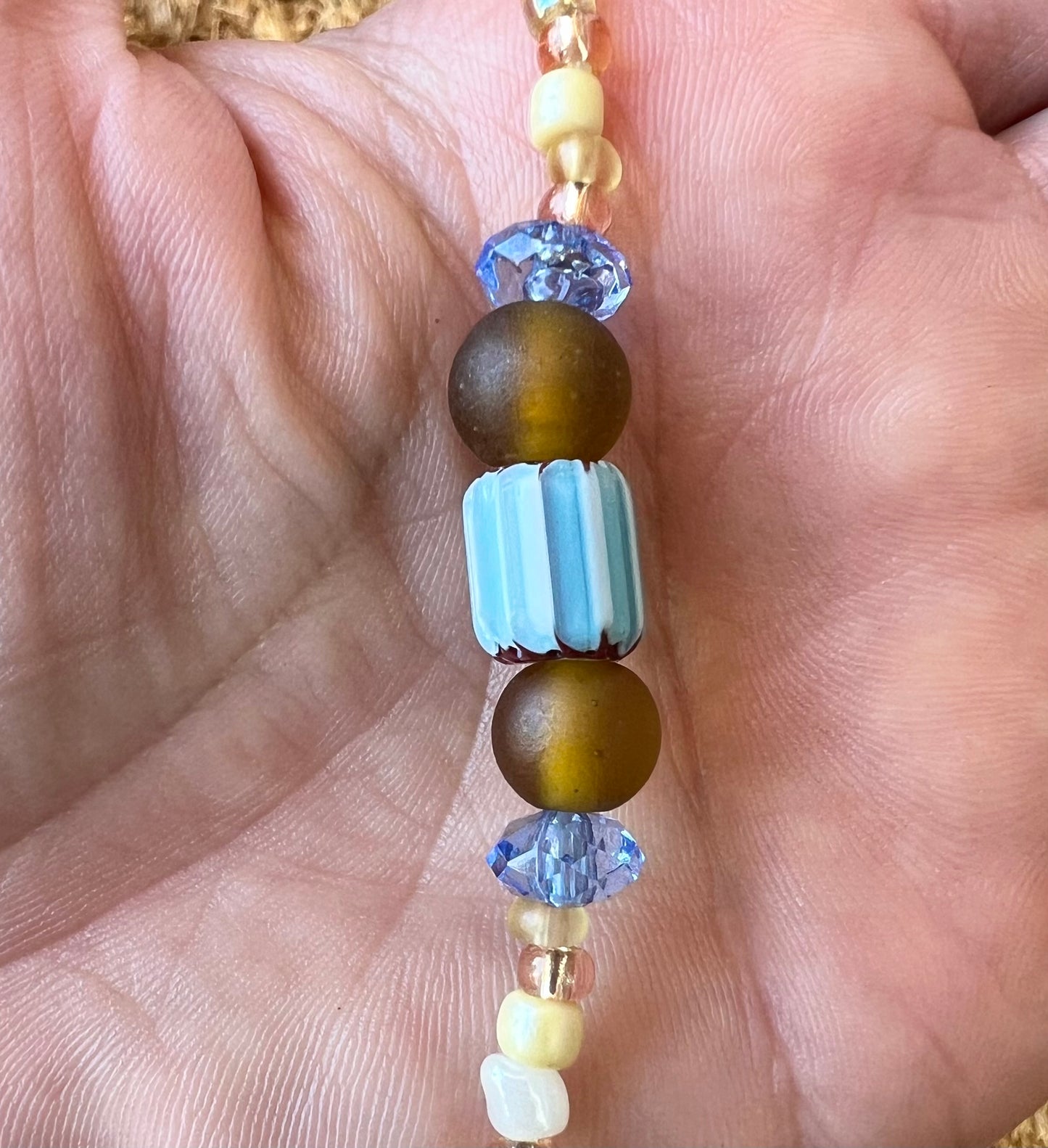 Handmade Beaded Anklet - Small