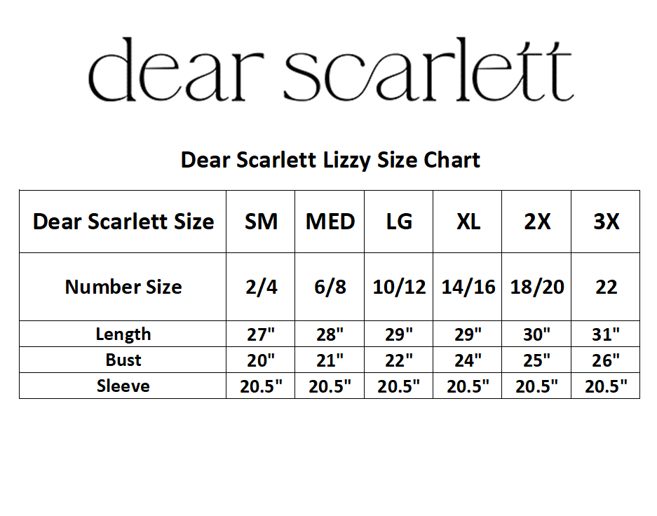 Dear Scarlett Floral Lizzy 3/4 Sleeve Top