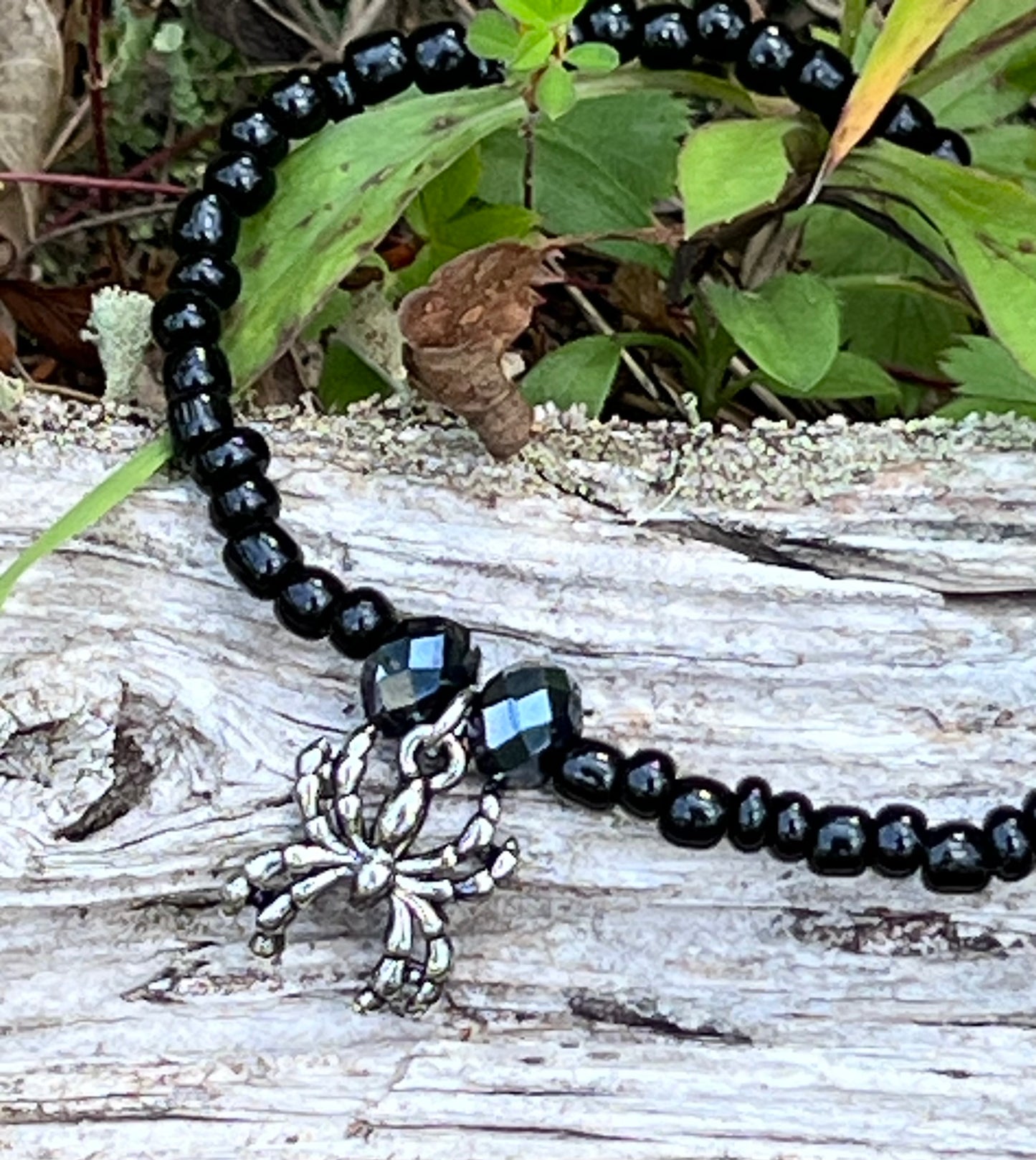 Handmade Spider Anklet - Medium - Cute for Halloween