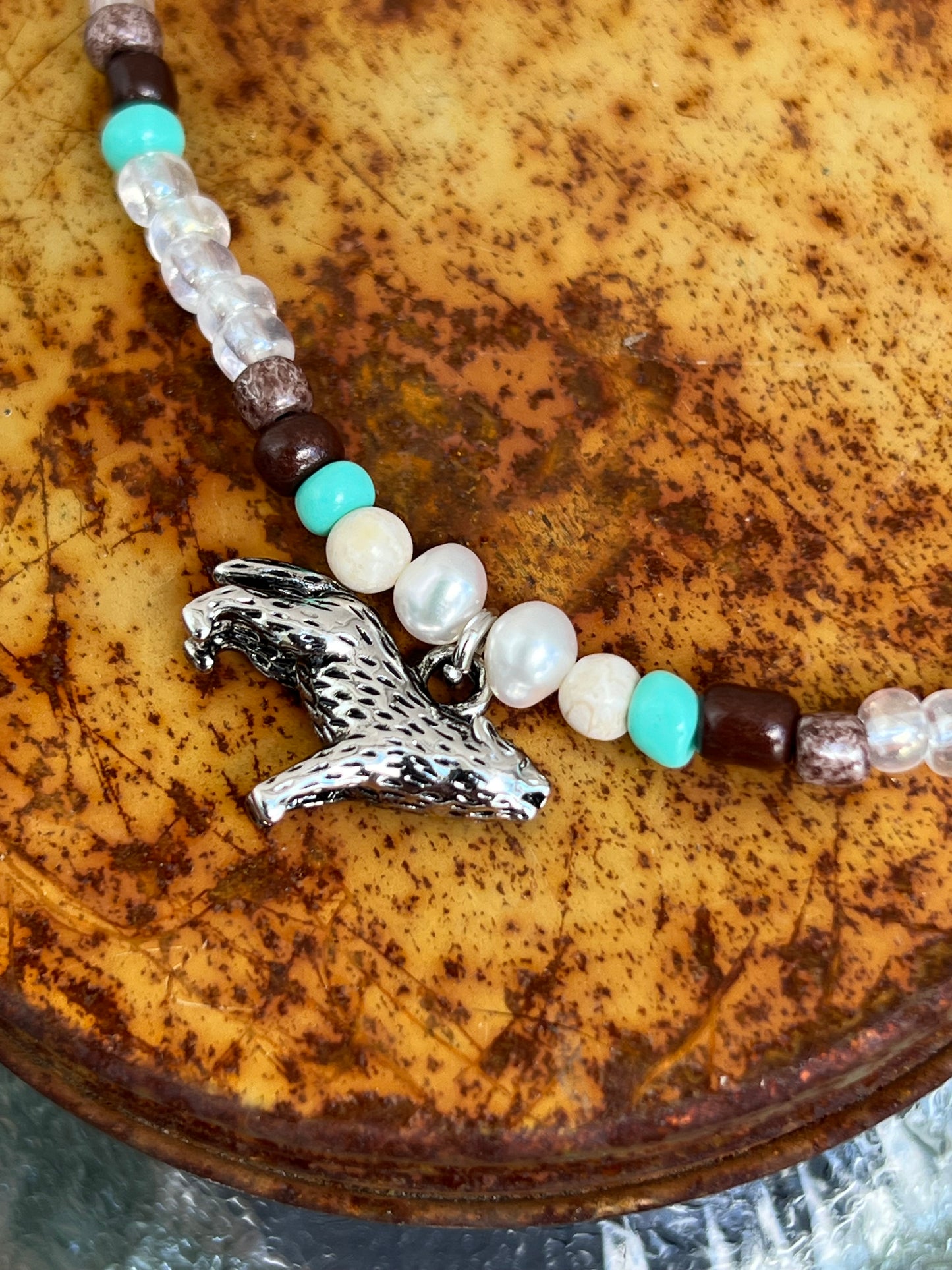 Handmade Silver Wolf Anklet/Bracelet