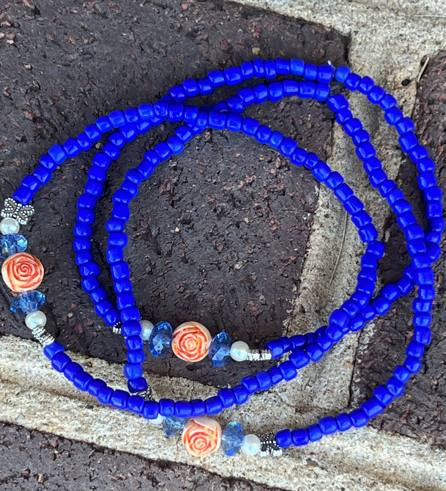 Handmade Rose & Butterfly Anklet/Bracelet