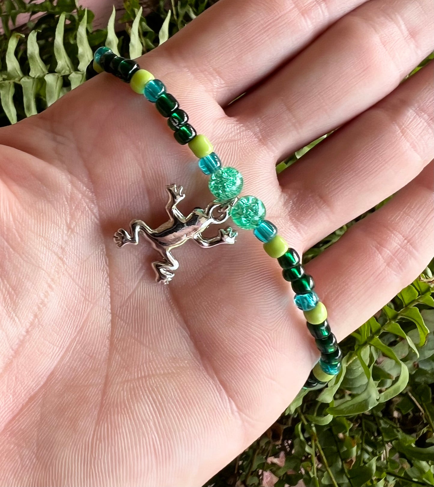 Handmade Frog Anklet/Bracelet