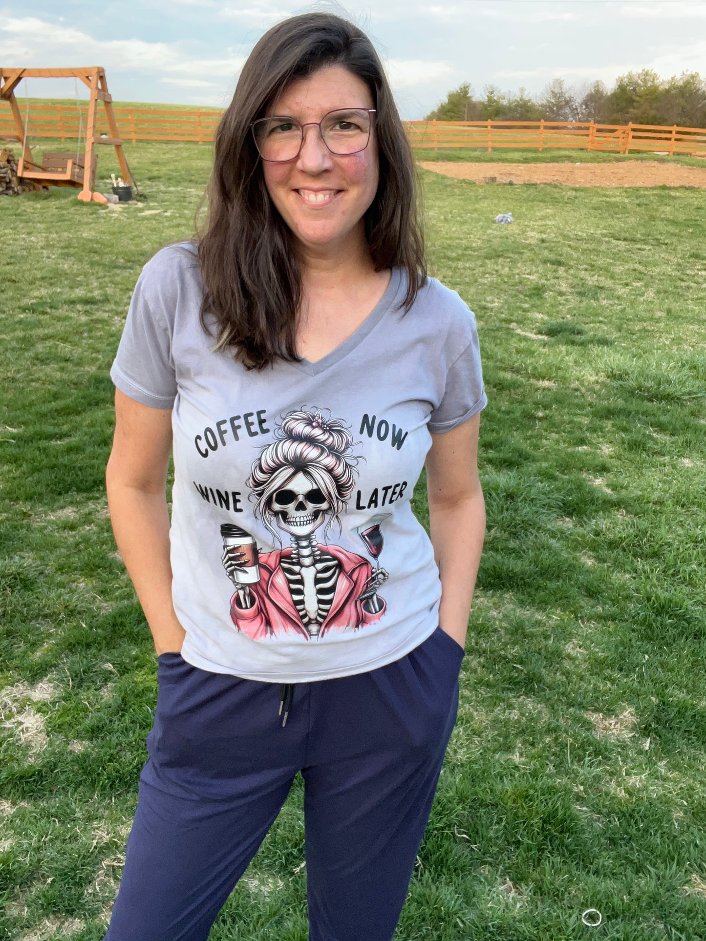 Navy Joggers - Soft Legging Material