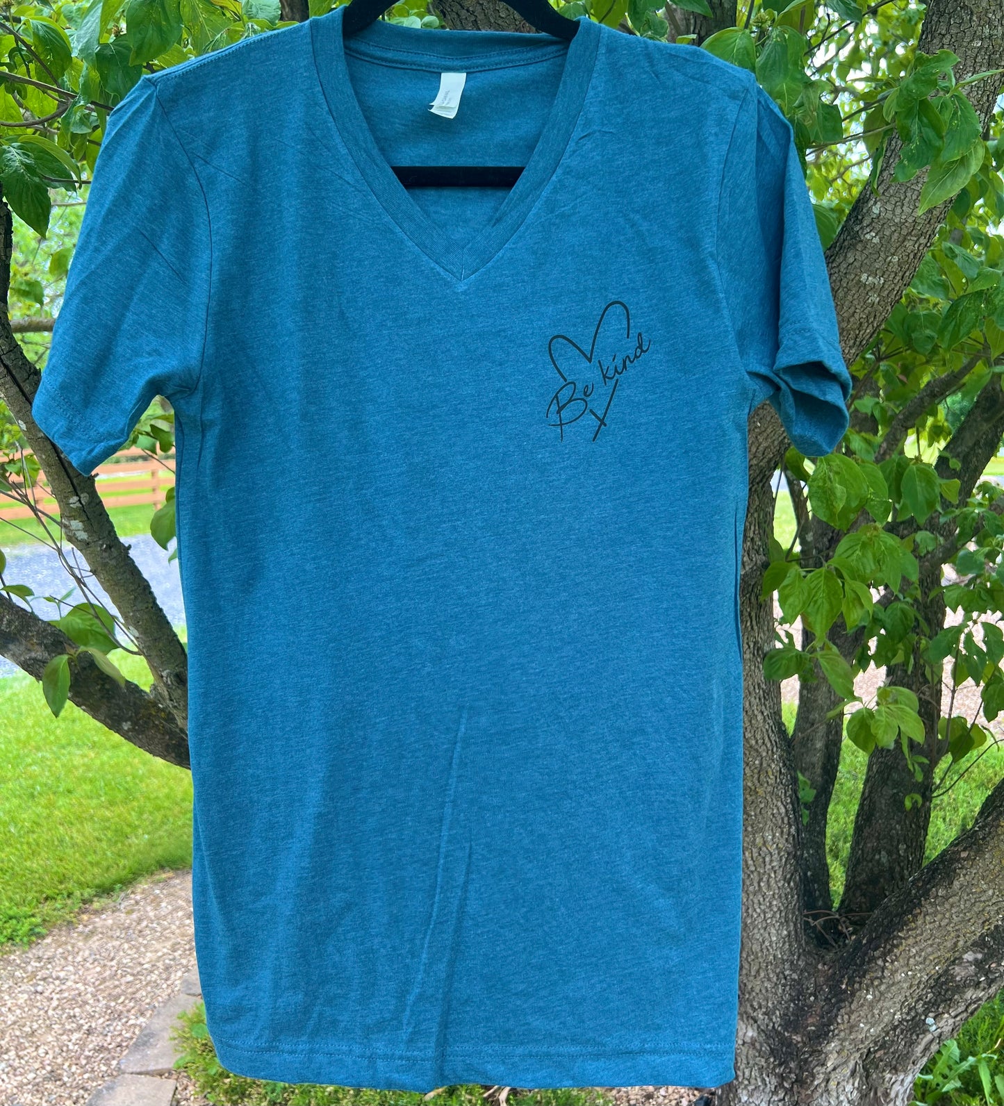 Be Kind V-Neck Tee - Small