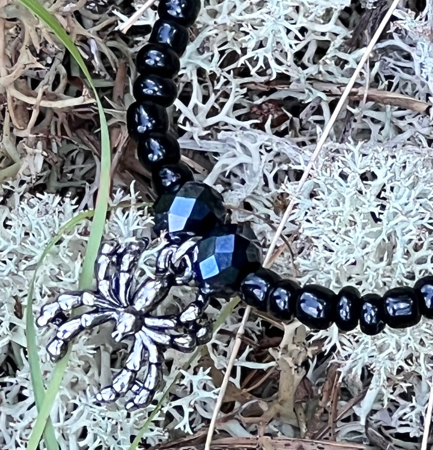 Handmade Spider Anklet - Medium - Cute for Halloween