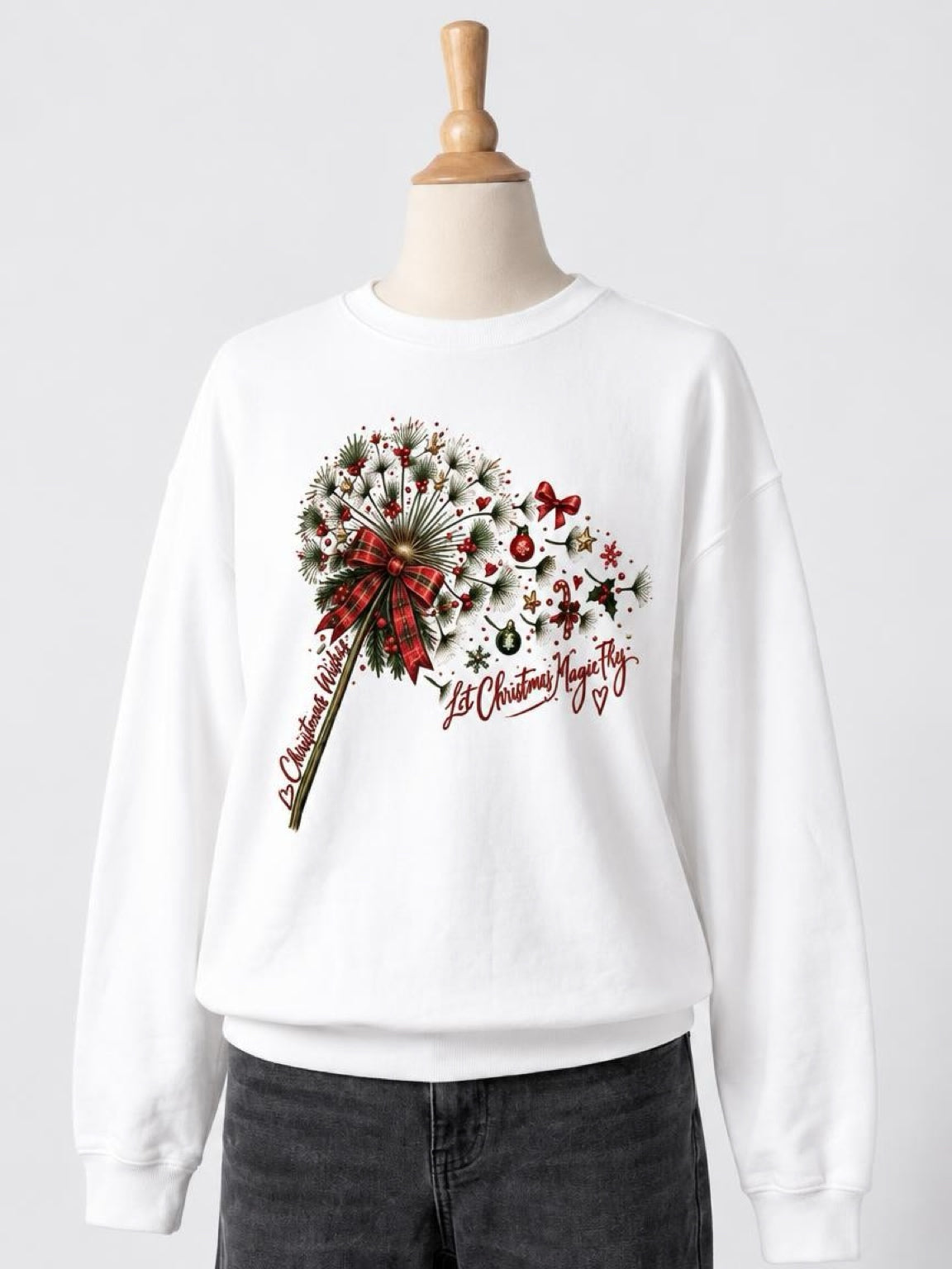 Christmas Dandelion Wish Sweatshirt