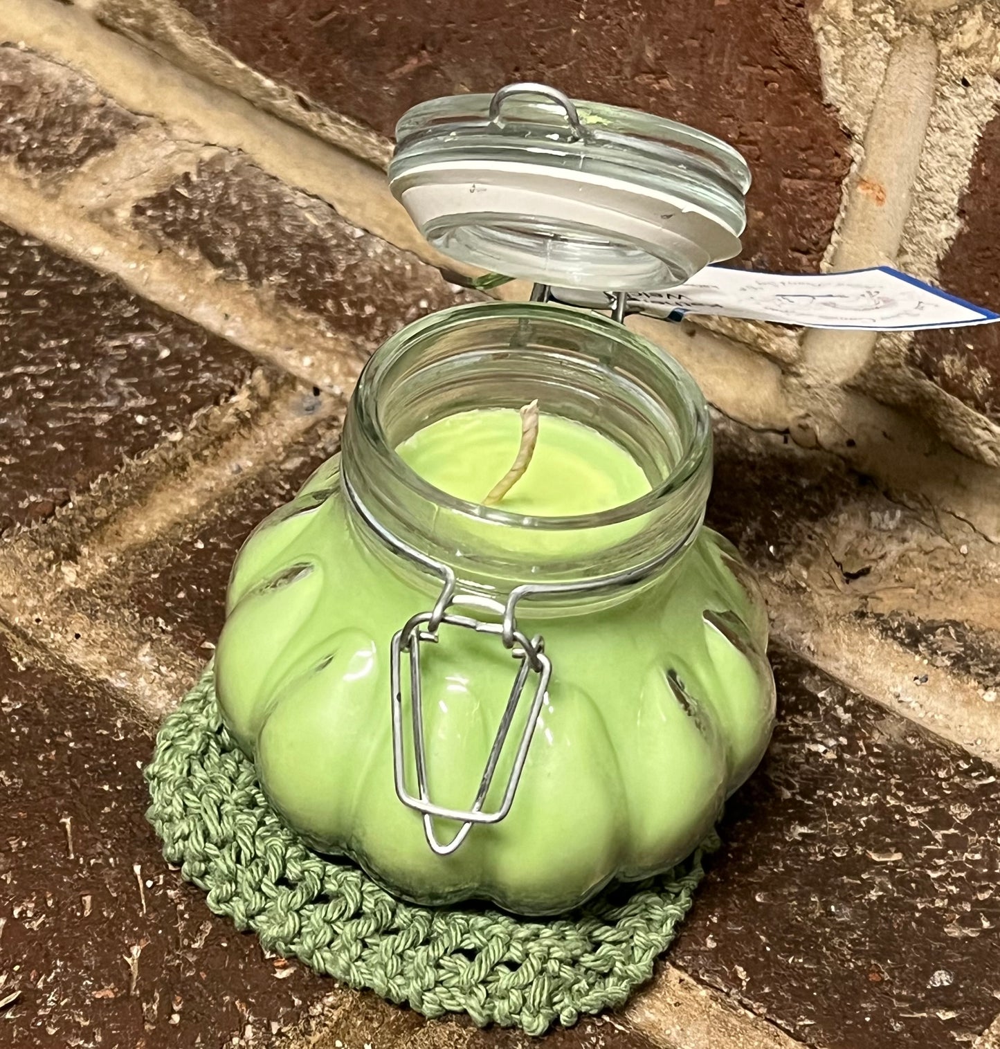 Rosemary Herb Scented Soy Candle in Apothecary Jar