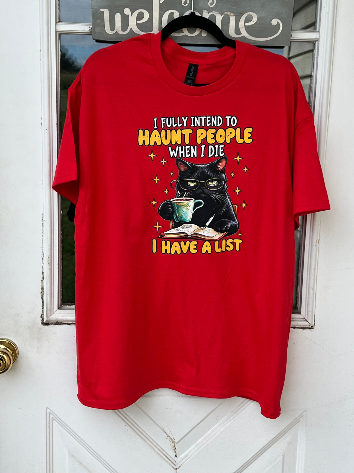 Haunting Cat With a List - XL