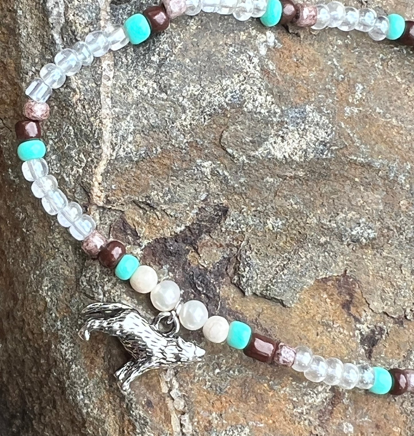 Handmade Silver Wolf Anklet/Bracelet