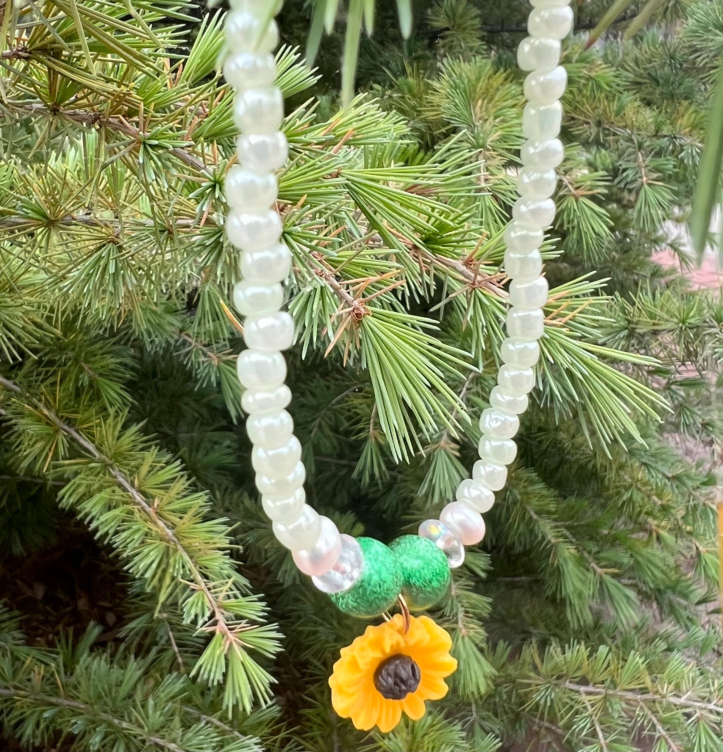 Handmade Sunflower Anklet/Bracelet - Small
