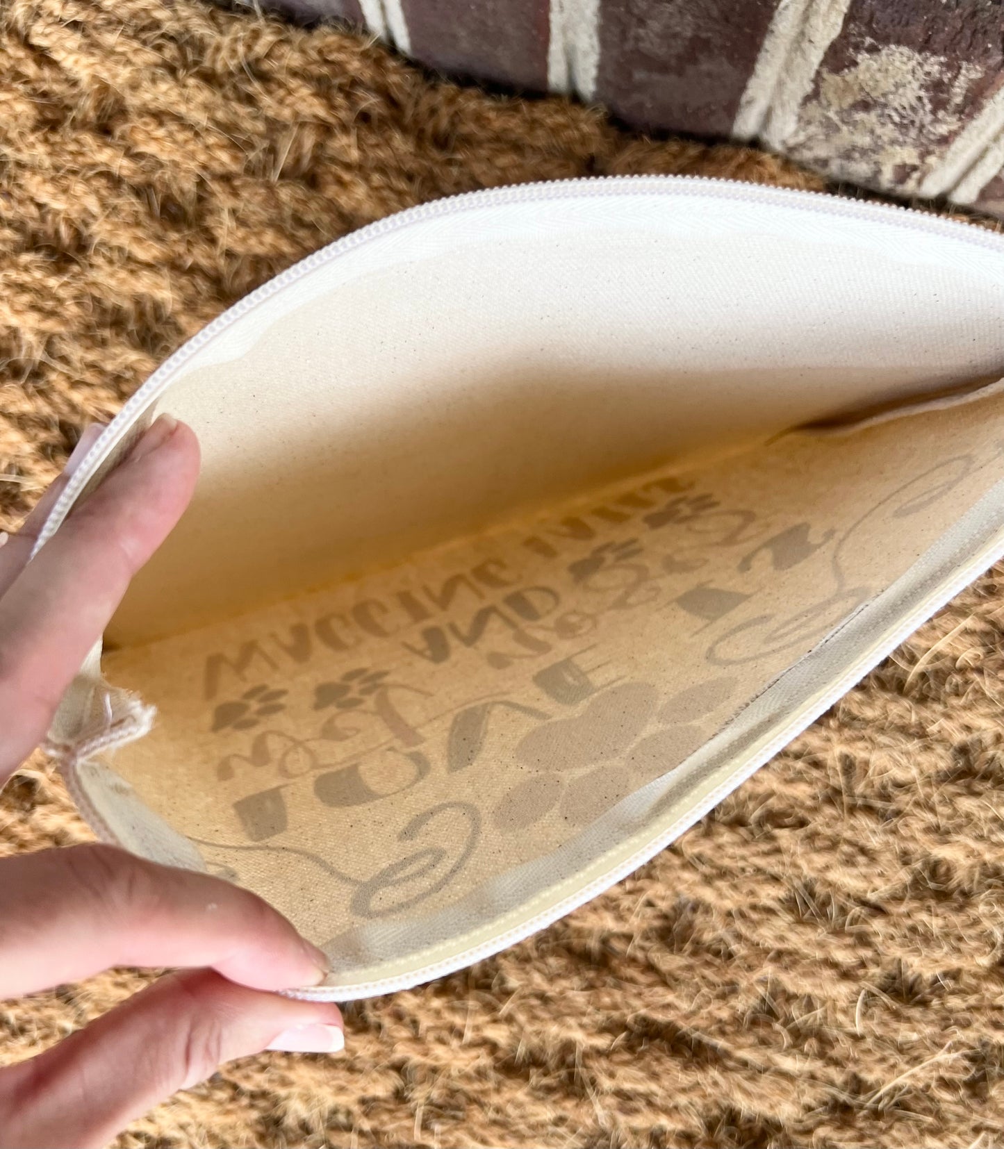 Large Dog Lovers Canvas Tote - Handmade