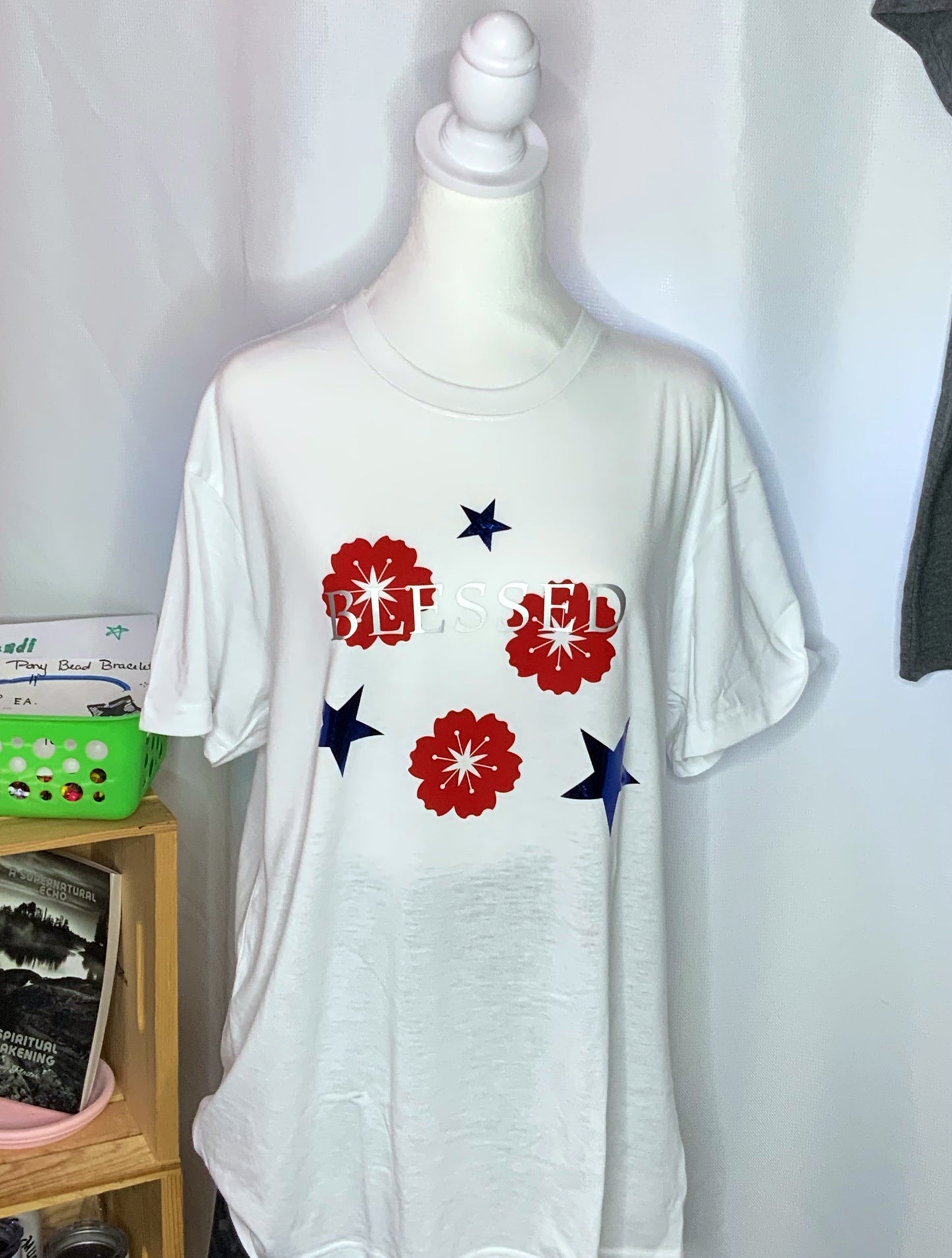 Blessed Patriotic Tee - Made in the Boutique - Medium Unisex