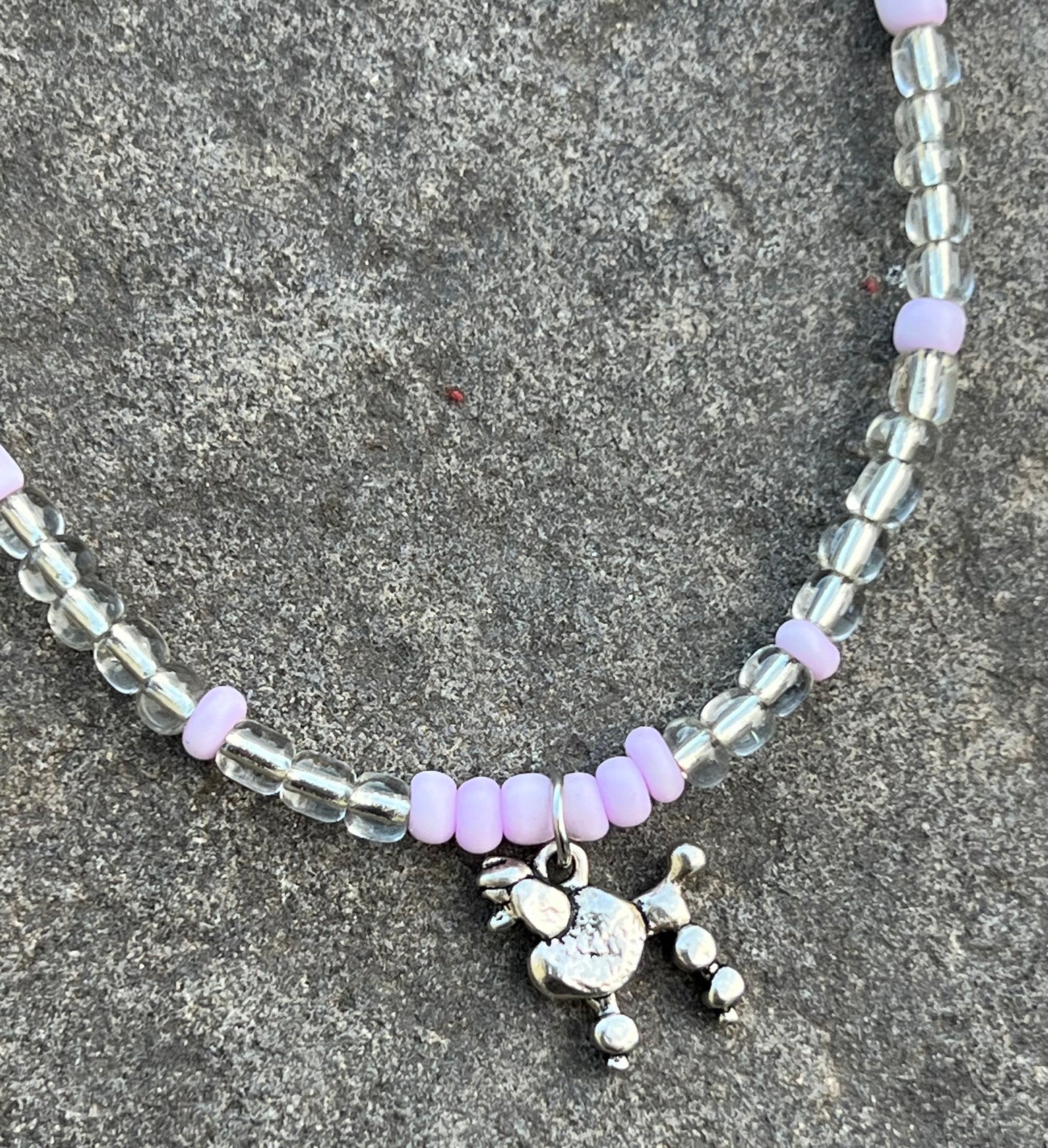 Handmade Dog Lovers Poodle Anklet - Medium