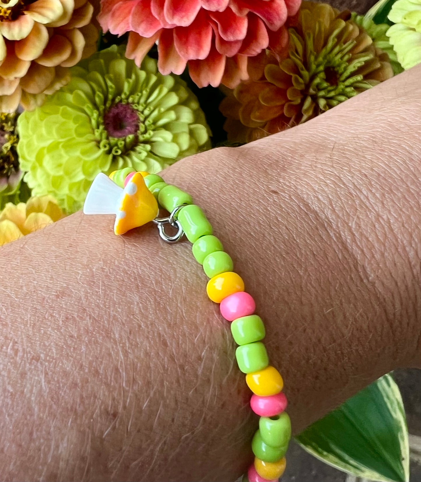 Handmade Retro Inspired Mushroom Anklet/Bracelet