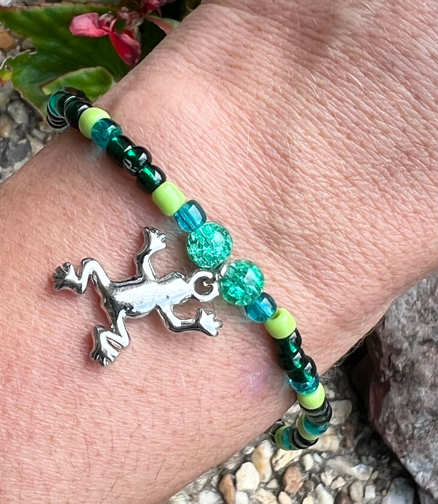 Handmade Frog Anklet/Bracelet