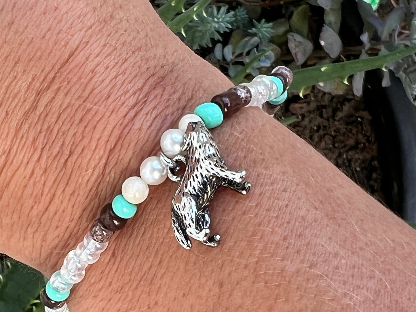 Handmade Silver Wolf Anklet/Bracelet
