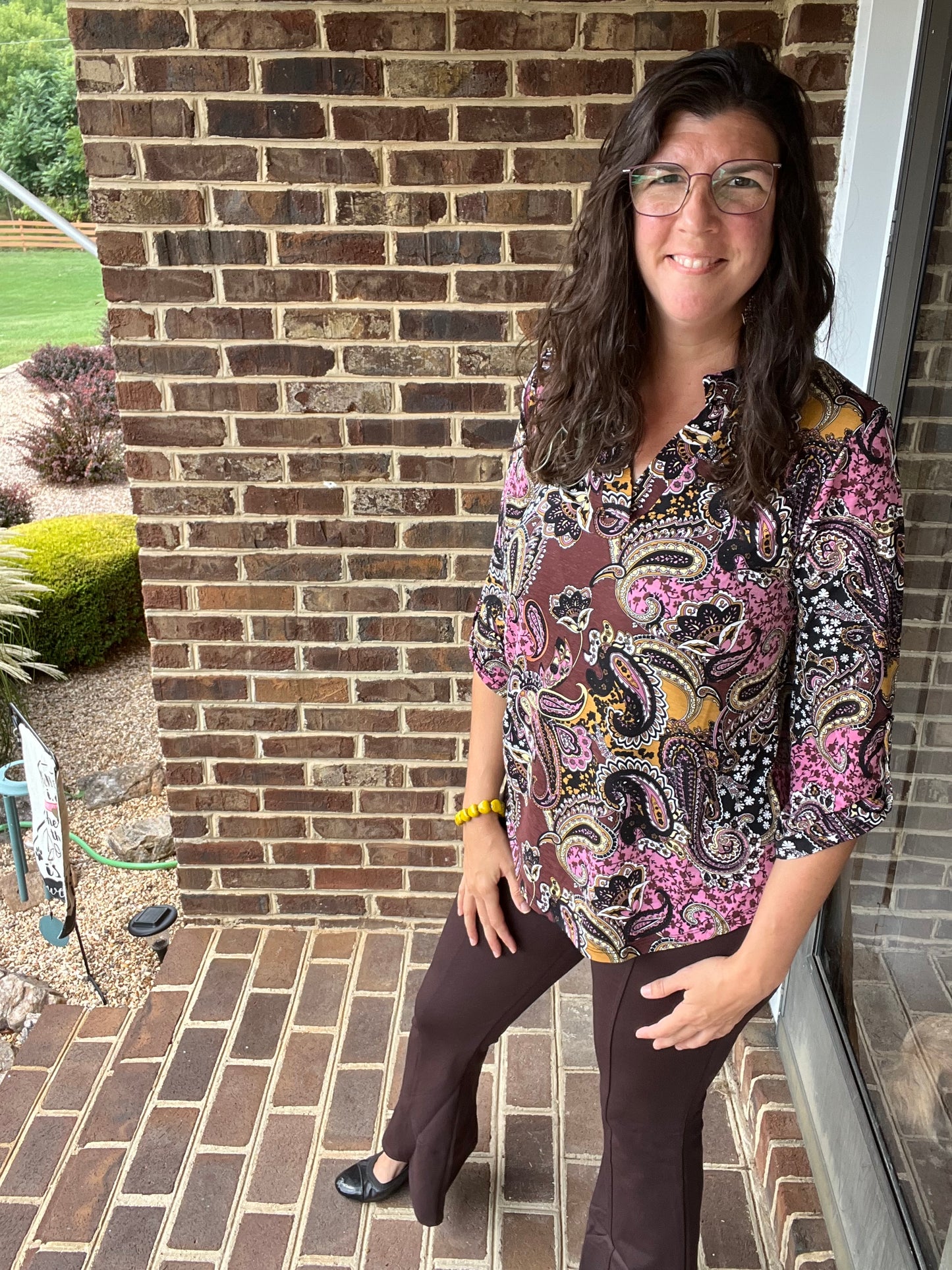 Dear Scarlett Magic High Waisted Kick Flare Pants Dark Chocolate Brown