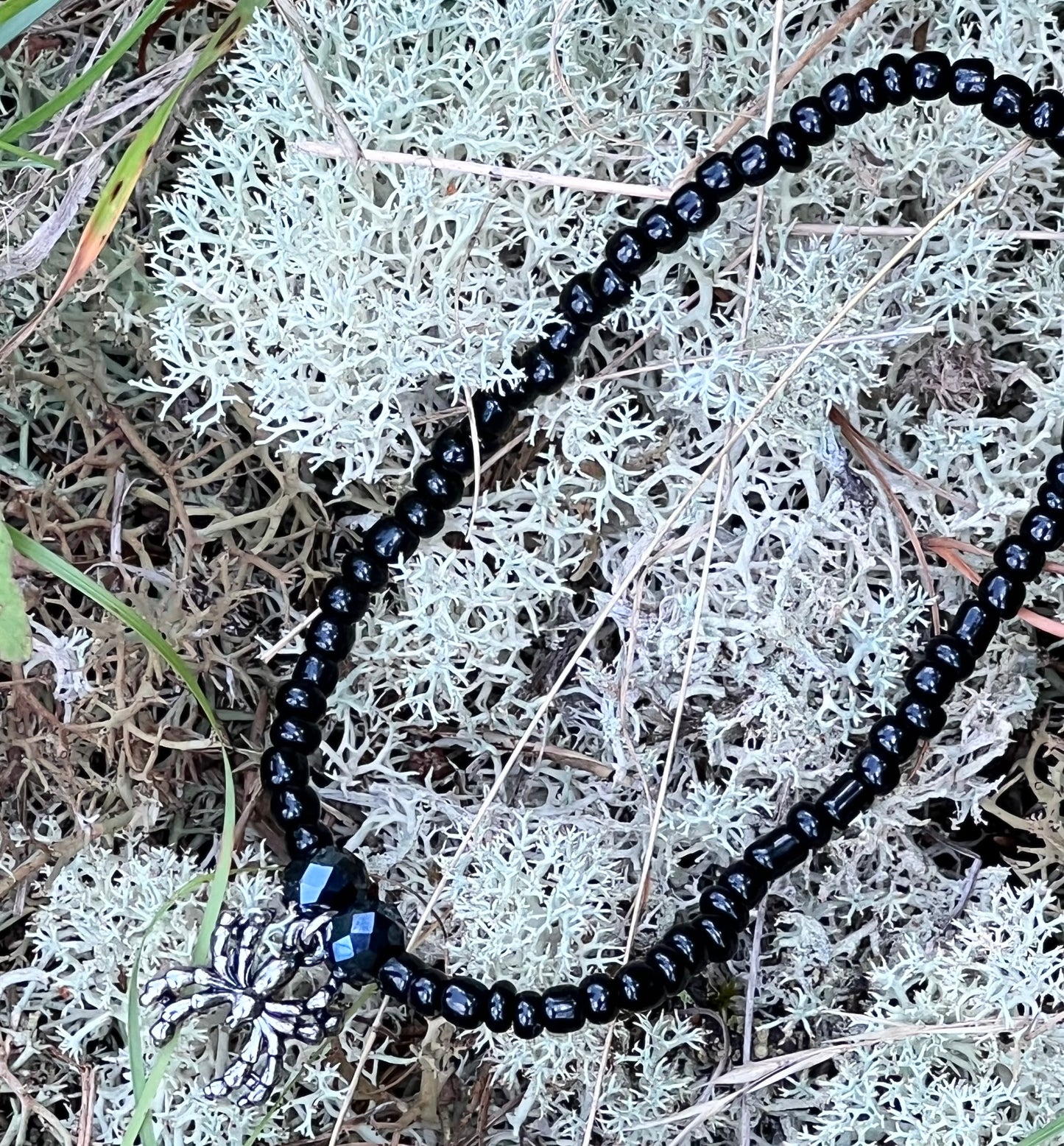 Handmade Spider Anklet - Medium - Cute for Halloween