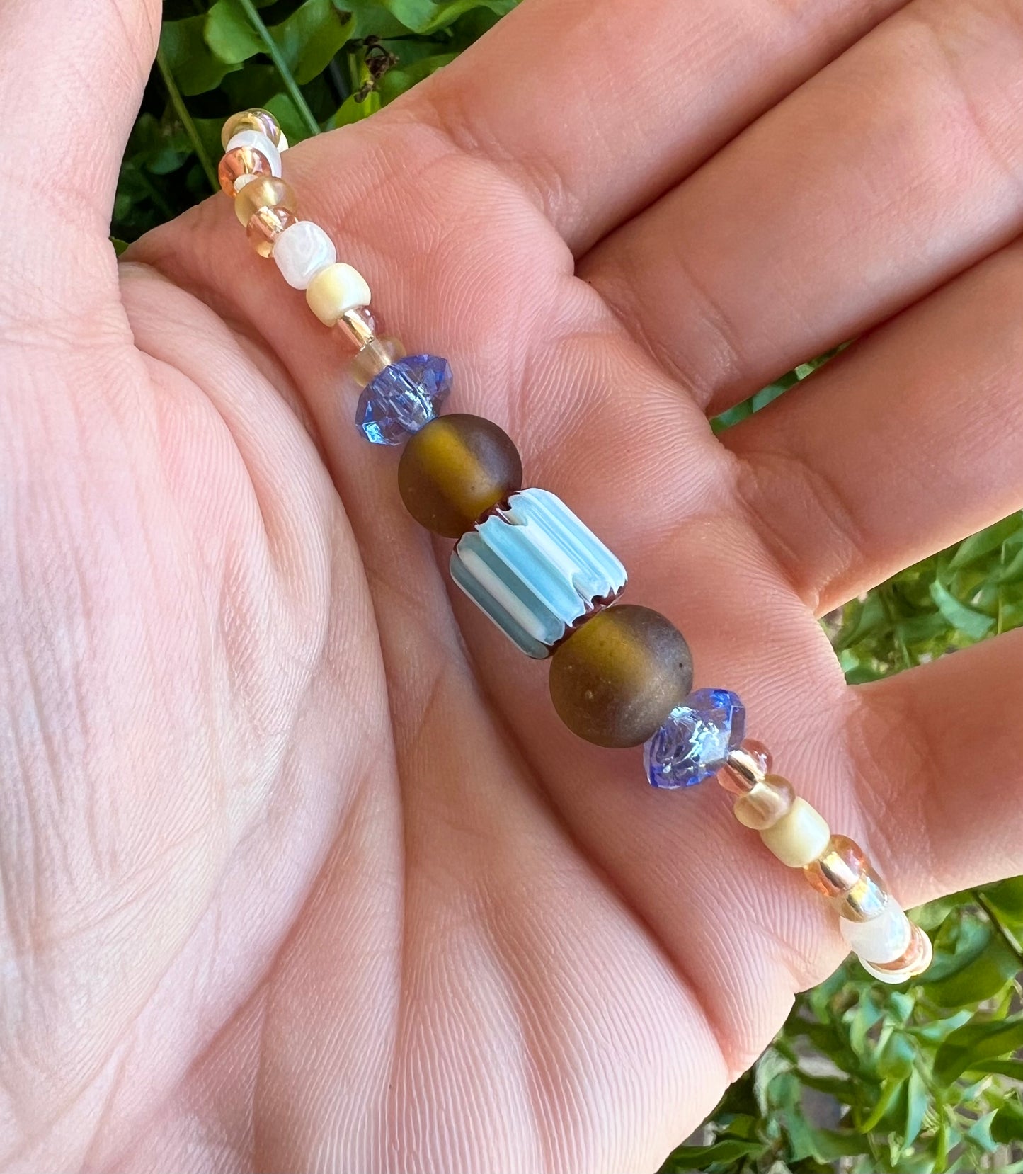 Handmade Beaded Anklet - Small