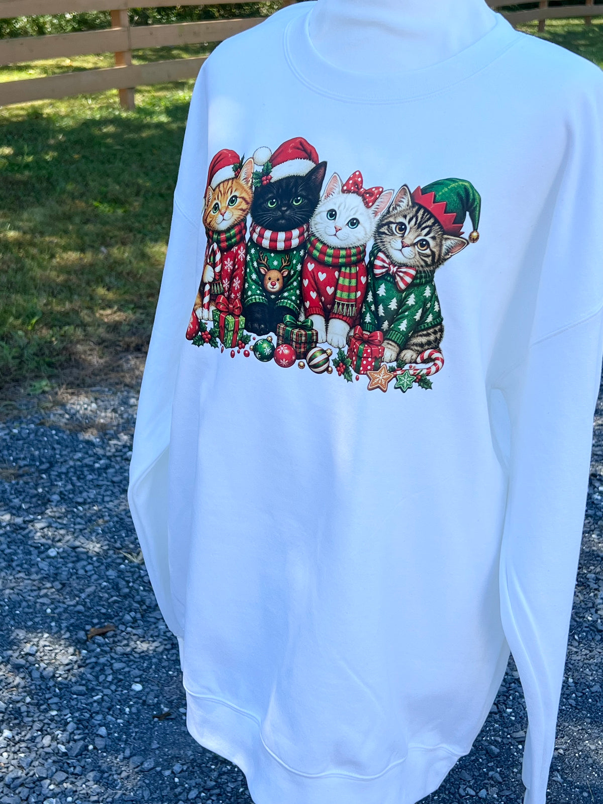 Christmas Cats Sweatshirt