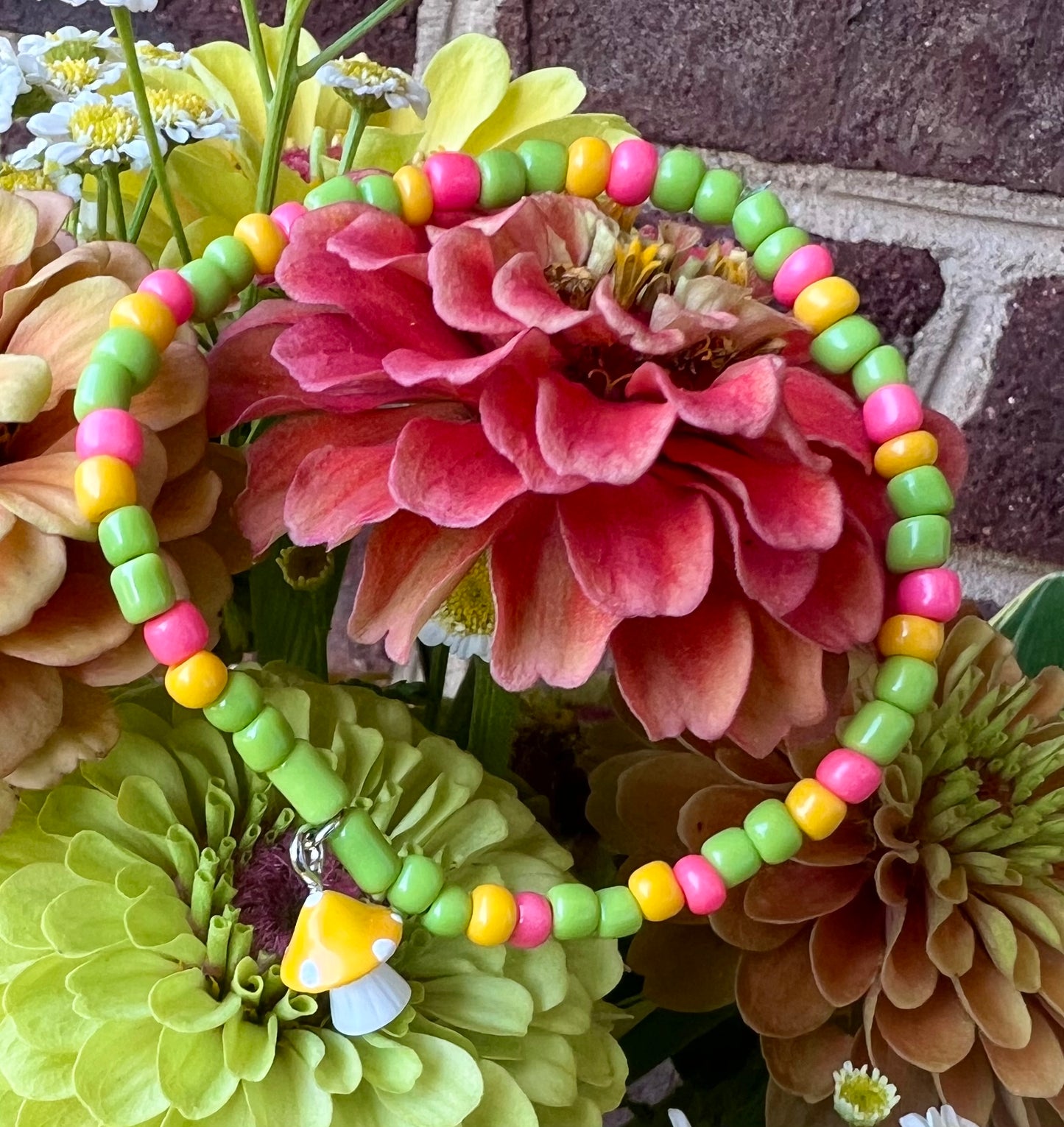 Handmade Retro Inspired Mushroom Anklet/Bracelet