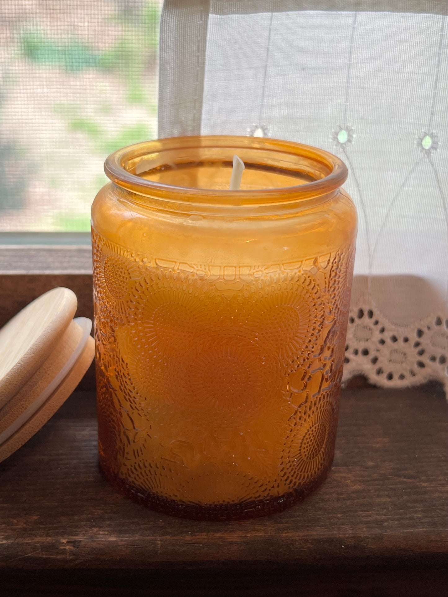Sunflower Scented Boho Soy Candle