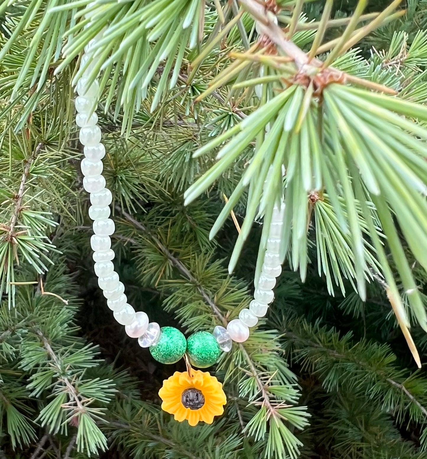 Handmade Sunflower Anklet/Bracelet - Small