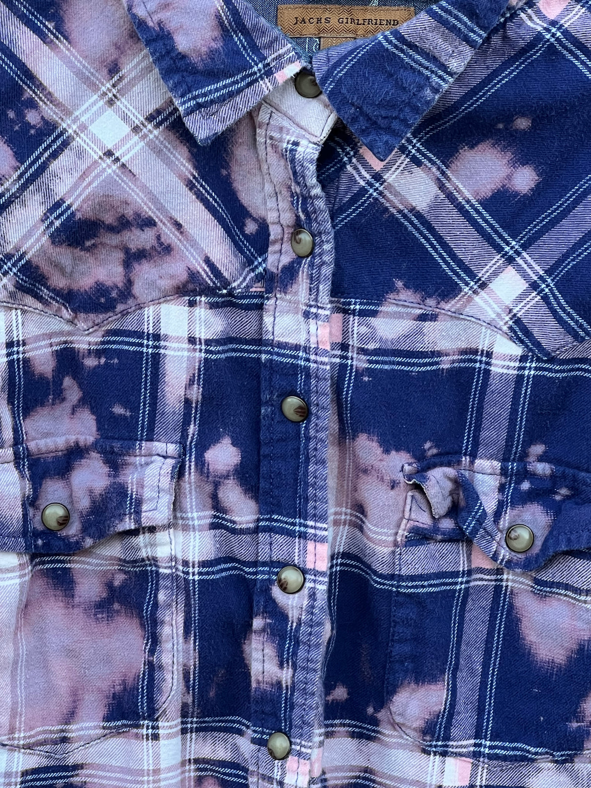 Raccoon Relaxing Sunset Wildflowers Upcycled Flannel - Women’s Medium