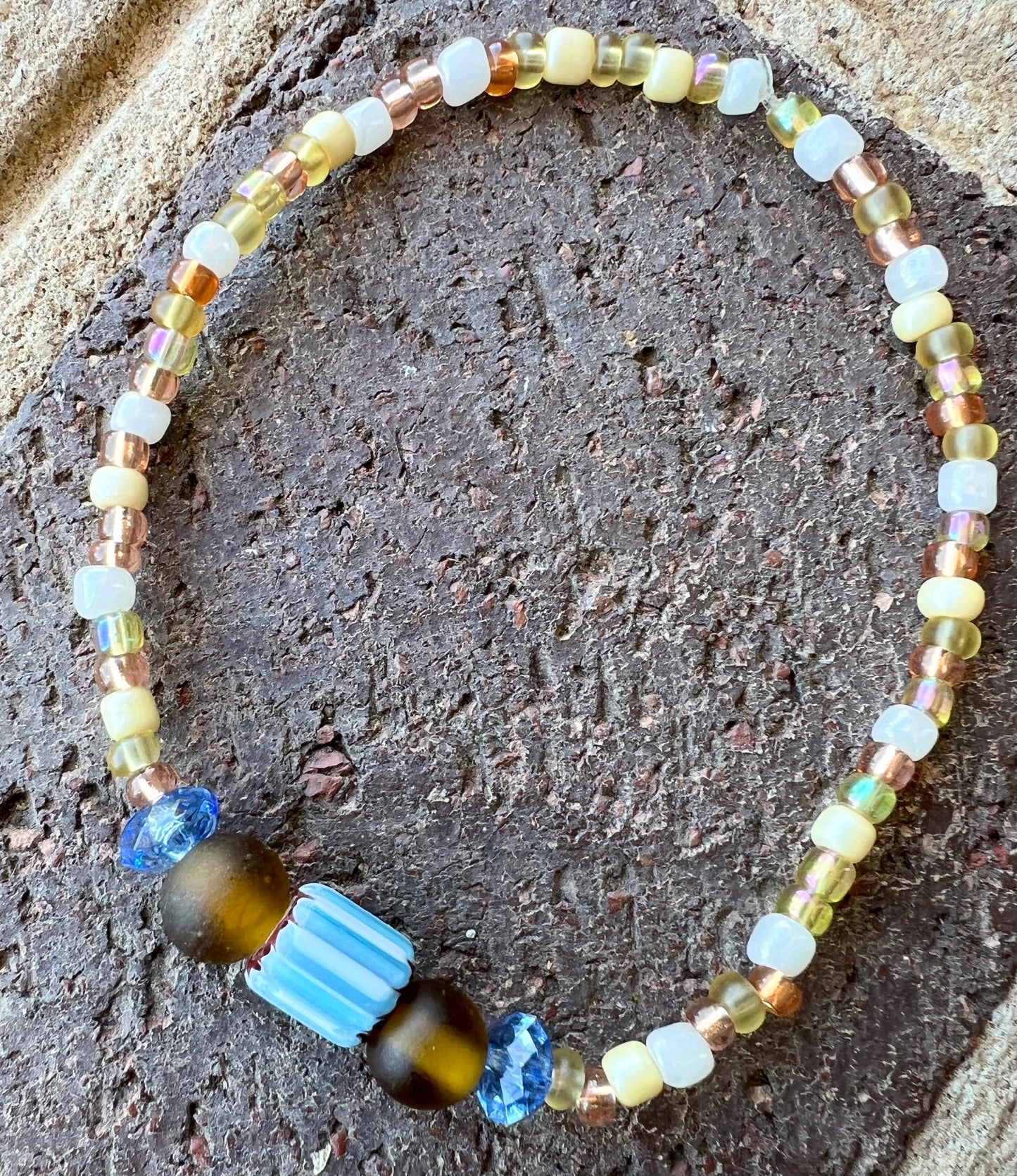Handmade Beaded Anklet - Small