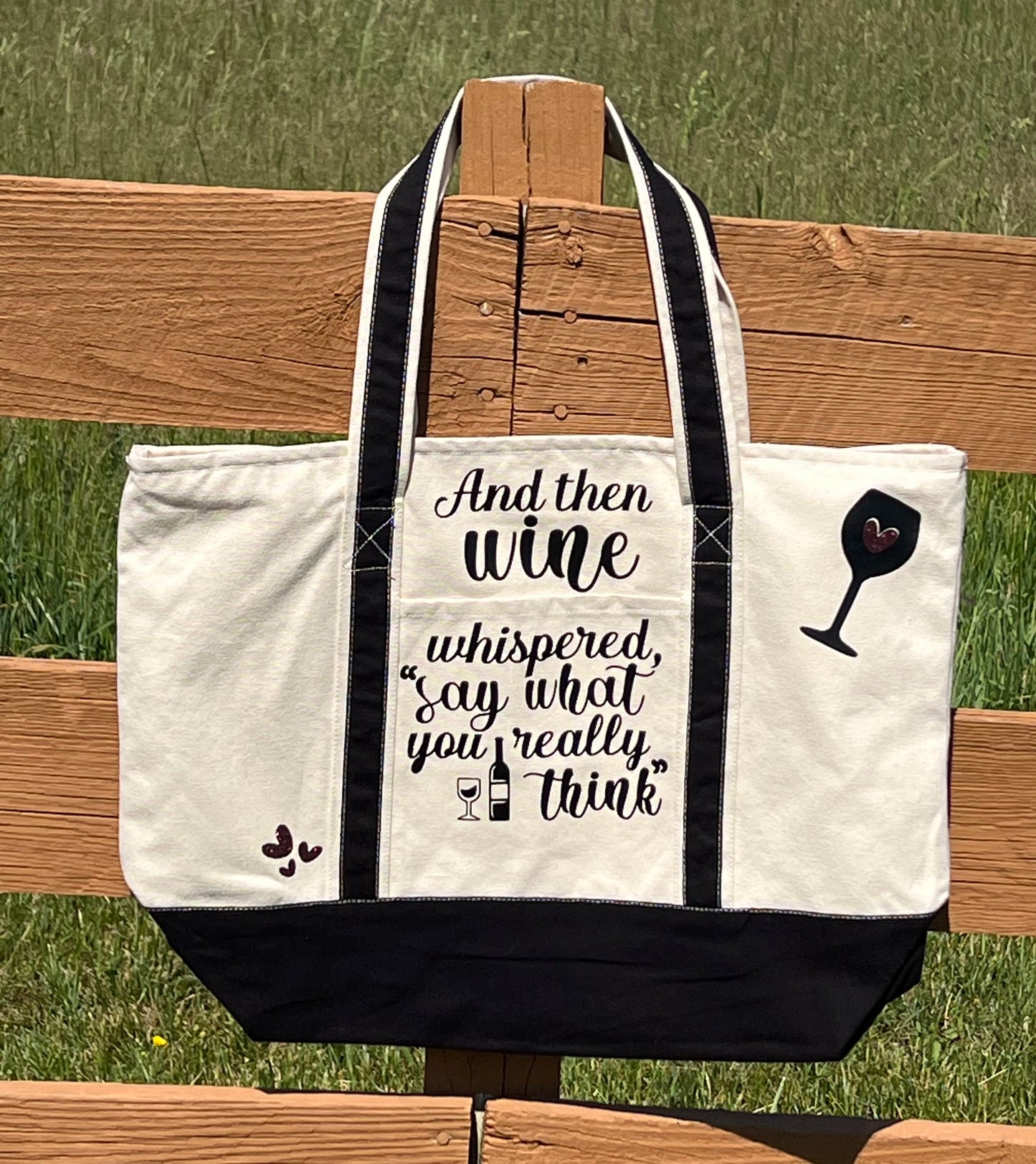 Wine Lovers Tote Bag - Custom Made