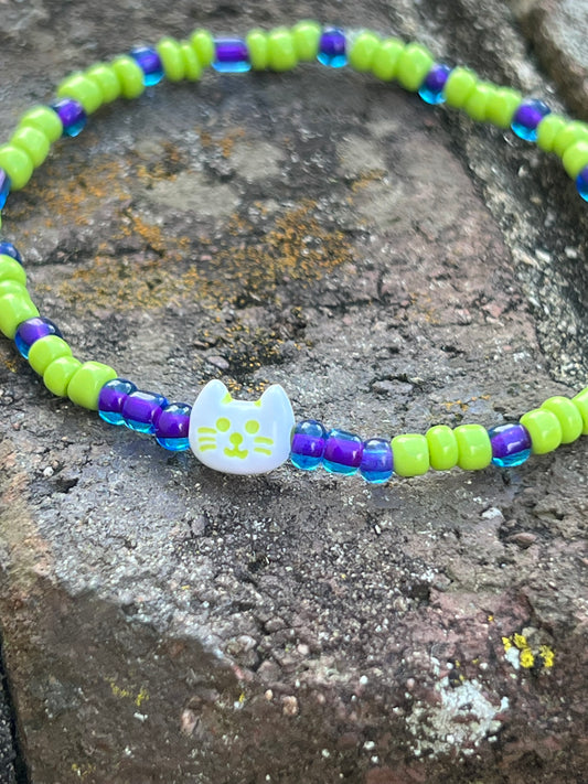 Handmade Kitty Cat Anklet/Bracelet