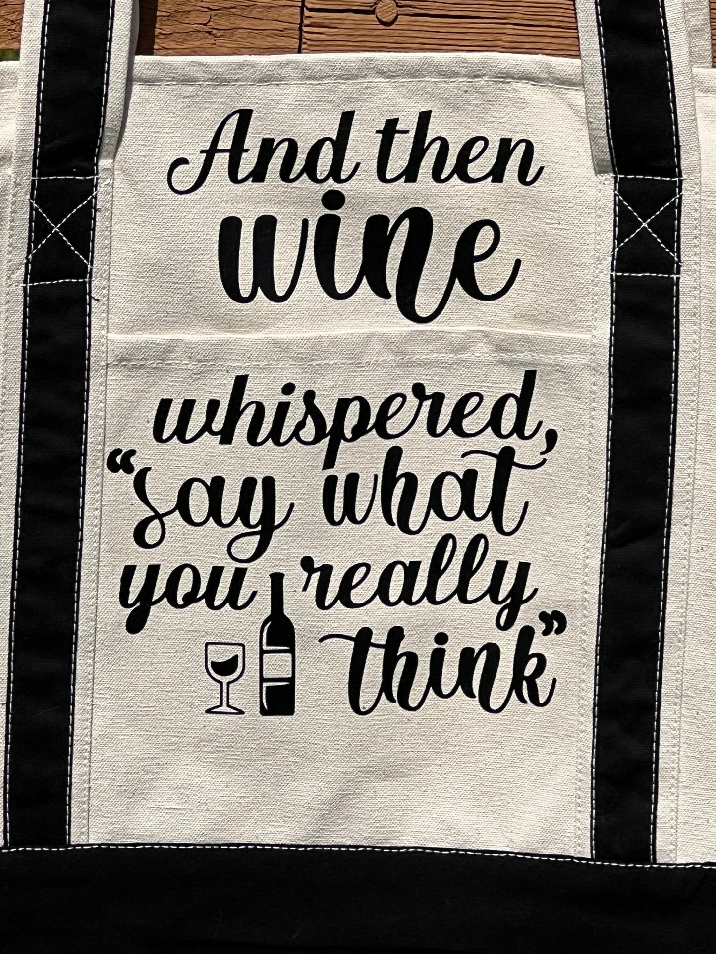 Wine Lovers Tote Bag - Custom Made