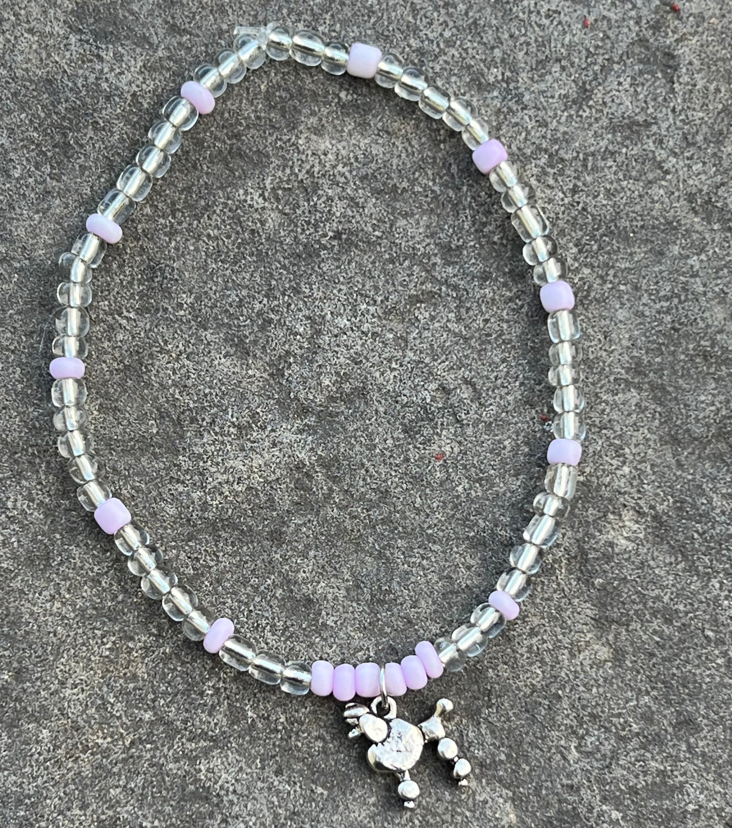Handmade Dog Lovers Poodle Anklet - Medium