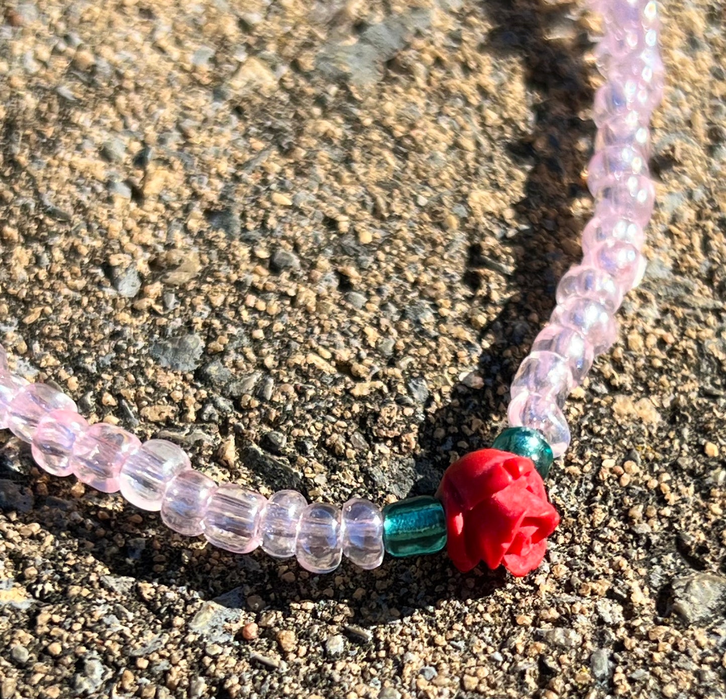 Handmade Rosette Anklet - Large