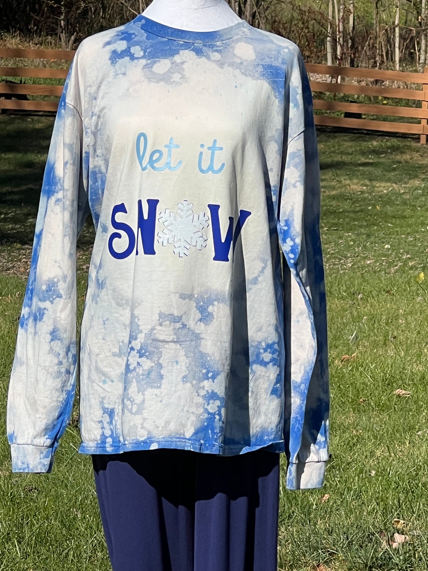 Let It Snow - Custom Made Long Sleeve T-Shirt