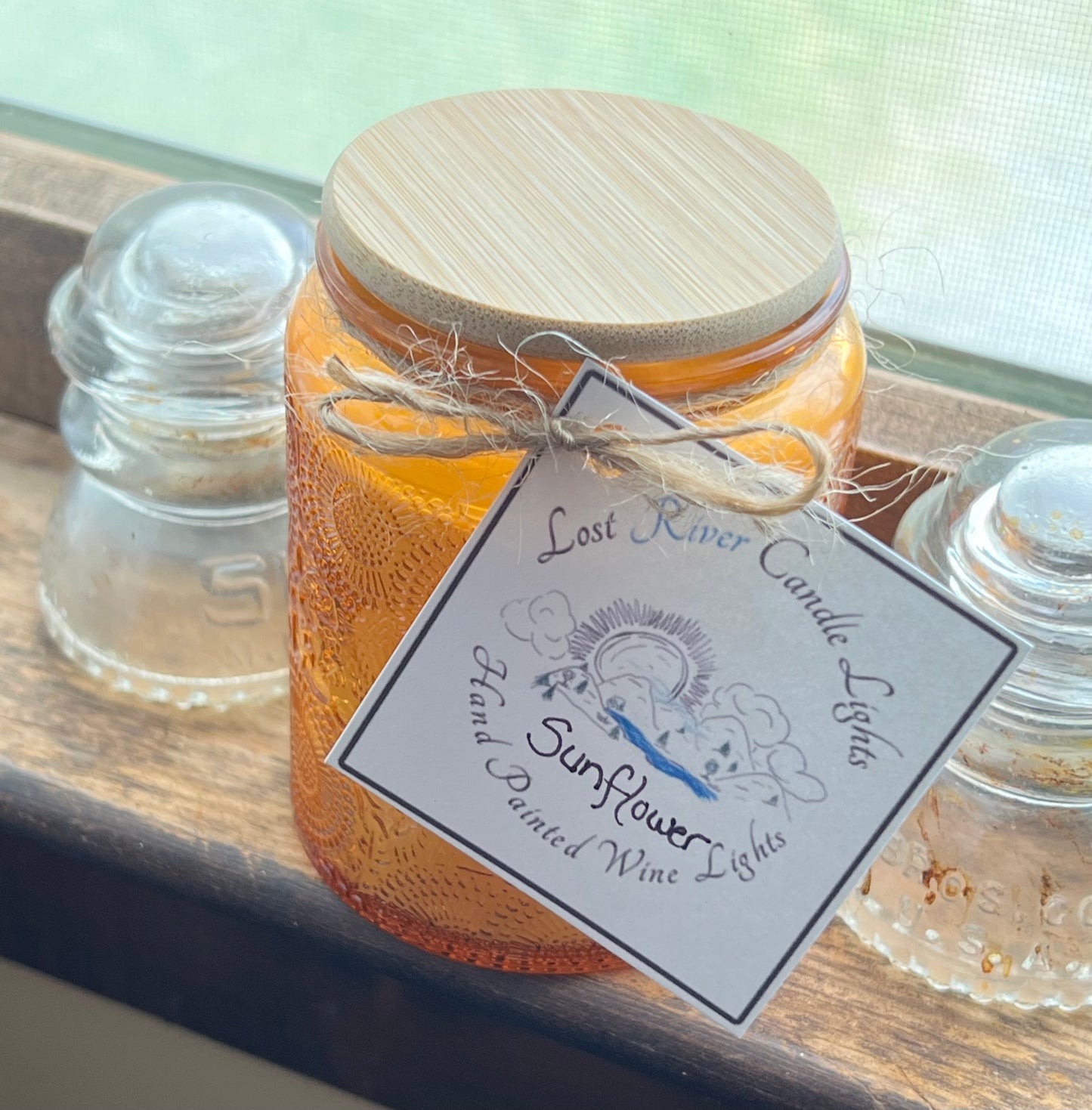 Sunflower Scented Boho Soy Candle