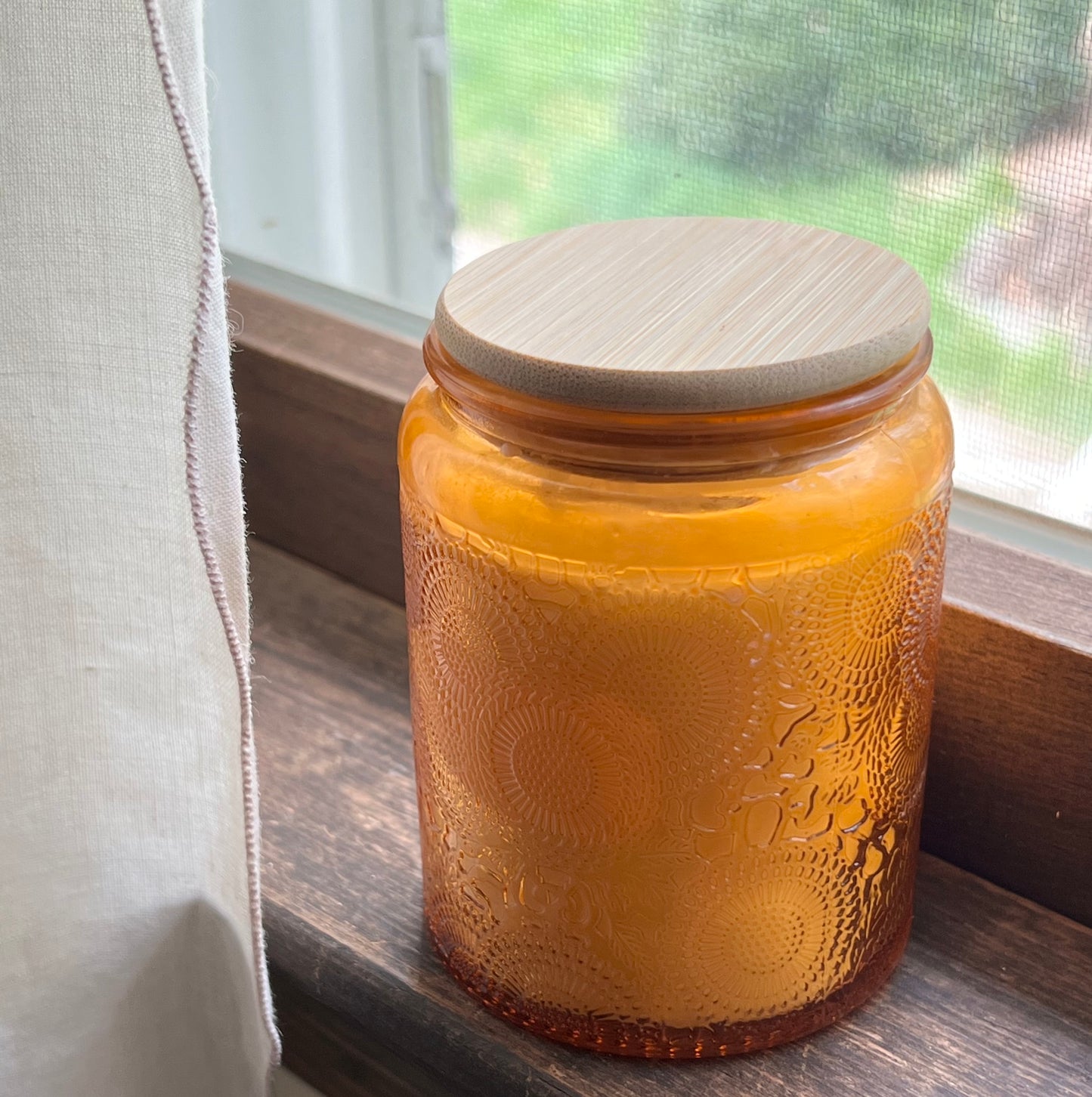 Sunflower Scented Boho Soy Candle