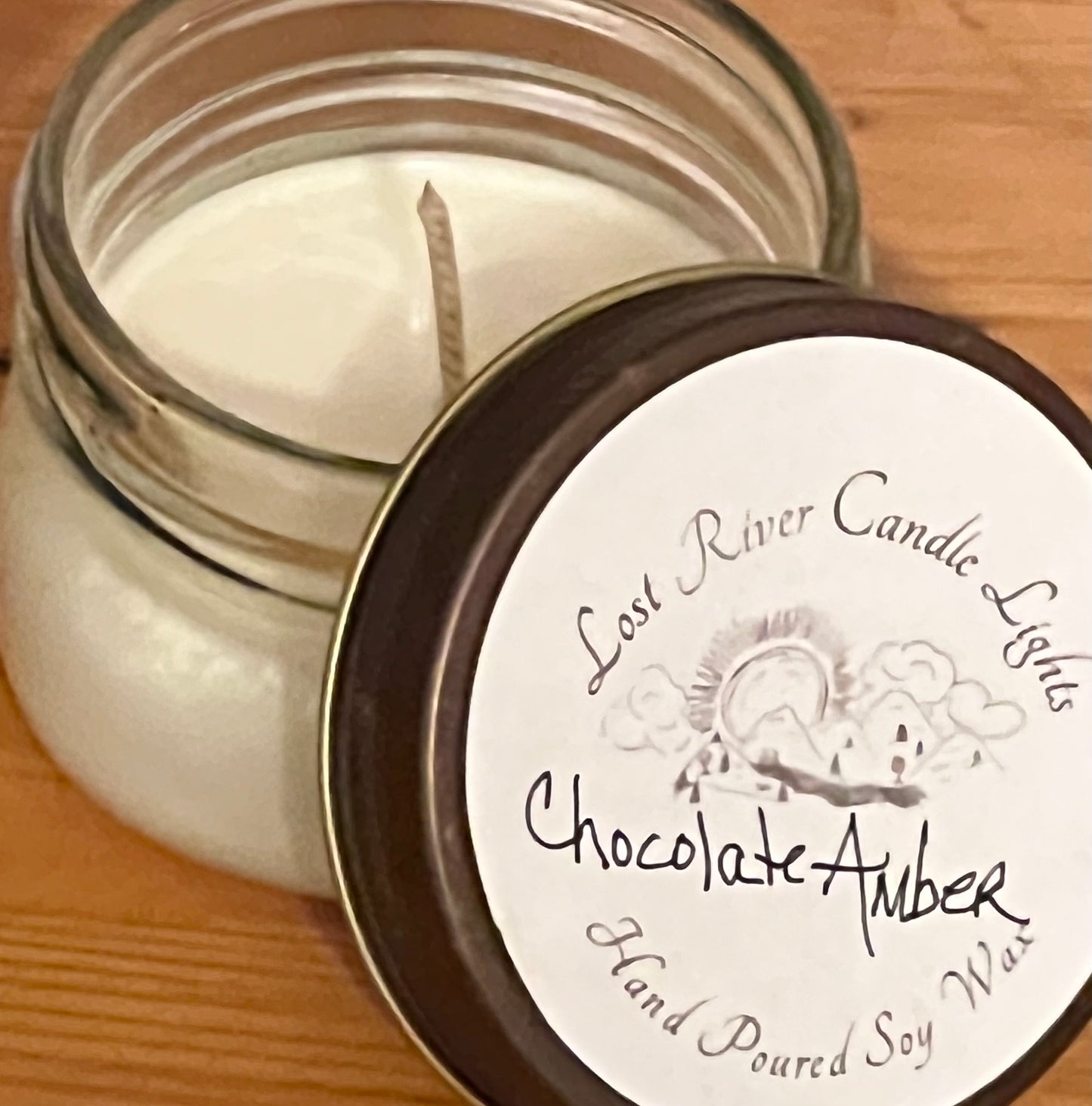 Chocolate Amber Soy Candle