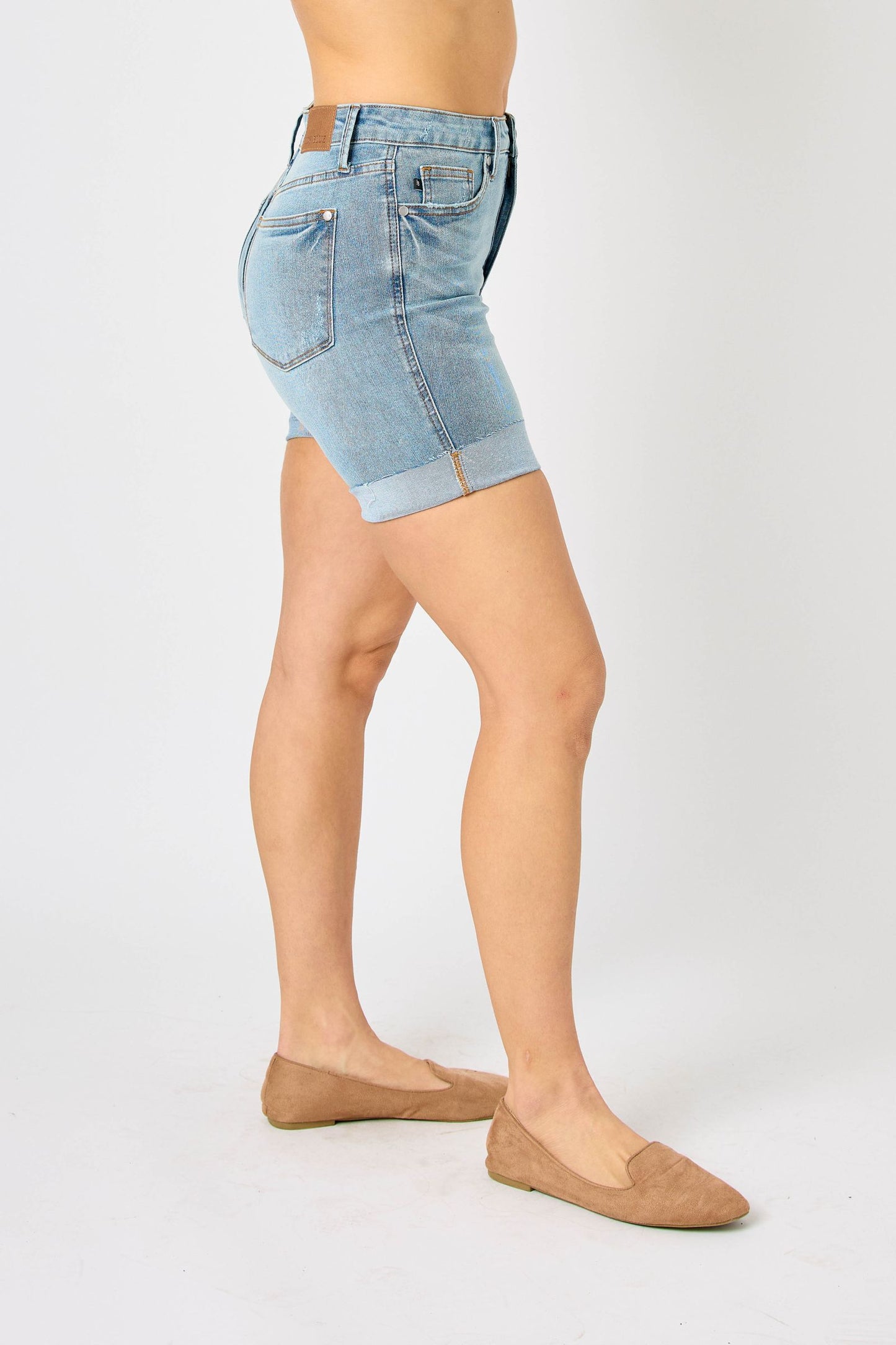 Judy Blue Denim Cuffed/Uncuffed Shorts