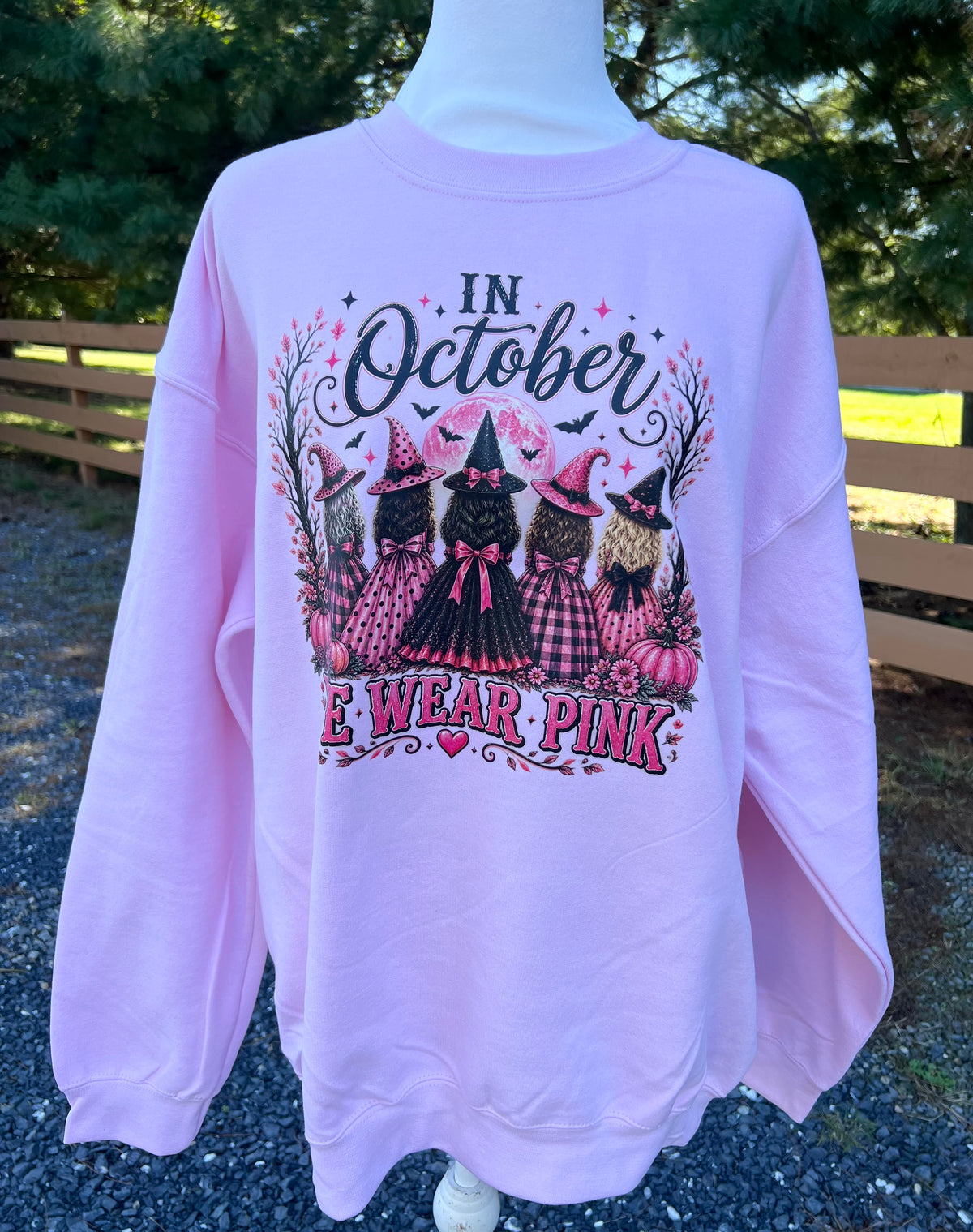 In October We Wear Pink Sweatshirt - Large