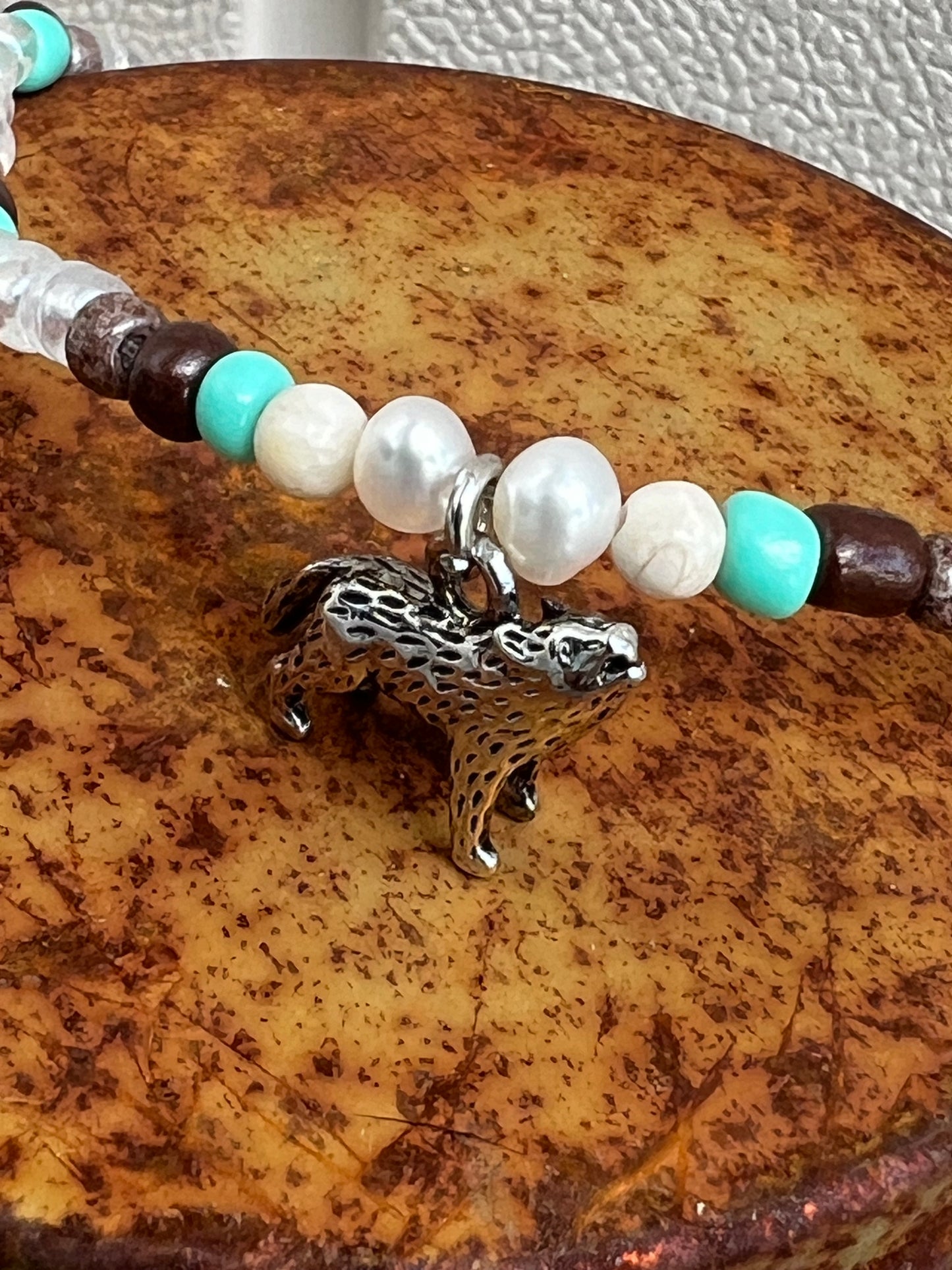 Handmade Silver Wolf Anklet/Bracelet
