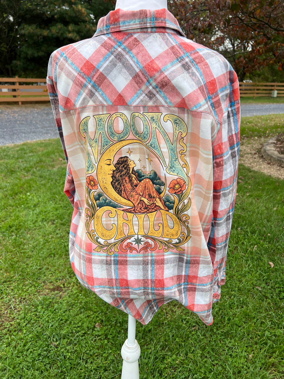 Moon Child Upcycled Flannel - Women’s Large