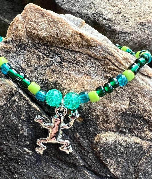 Handmade Frog Anklet/Bracelet