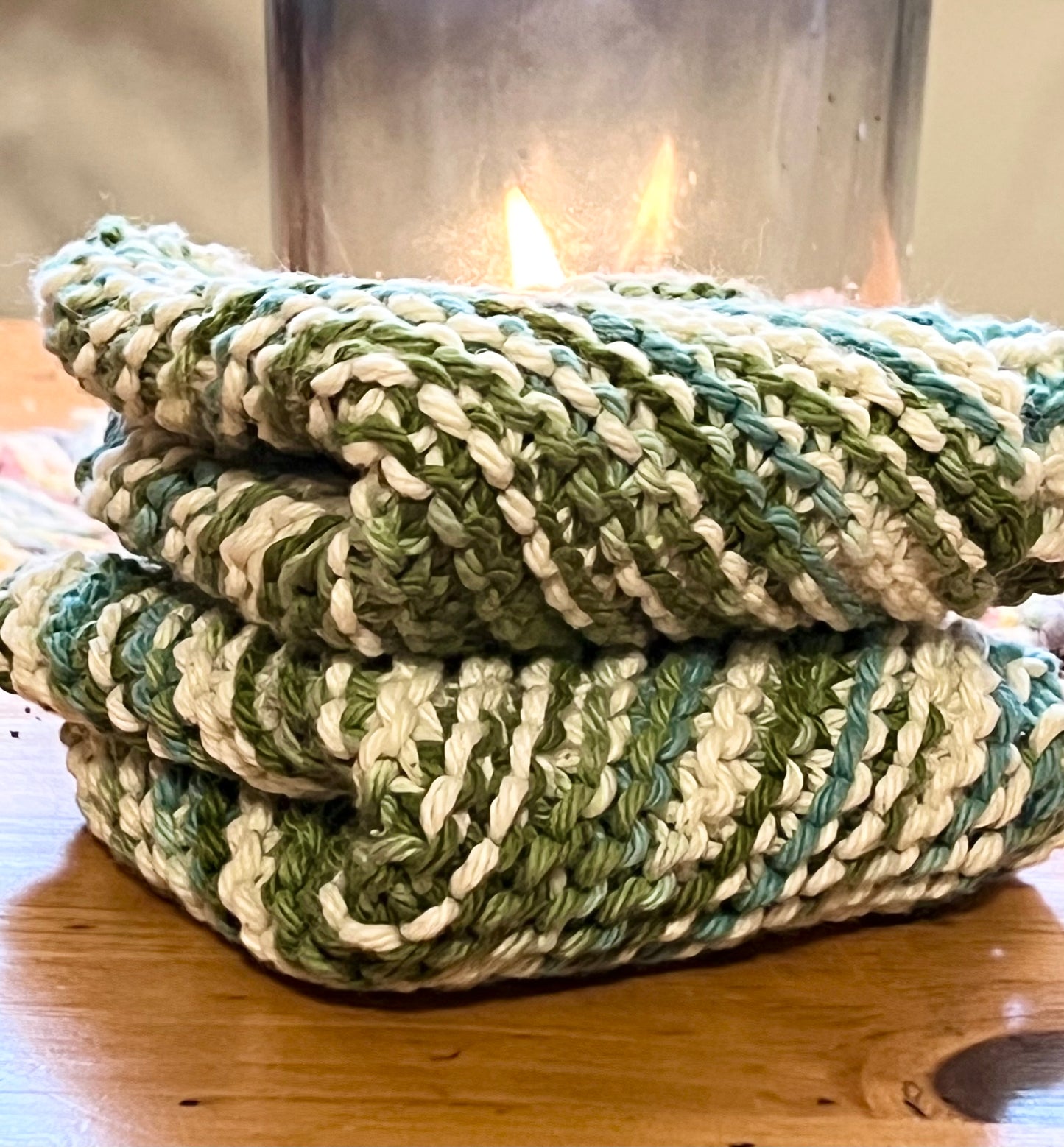 Juniper & Pine 100% Cotton Hand Knit Dish Cloth