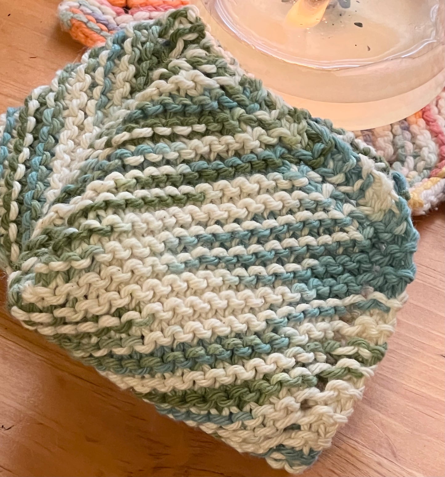 Juniper & Pine 100% Cotton Hand Knit Dish Cloth