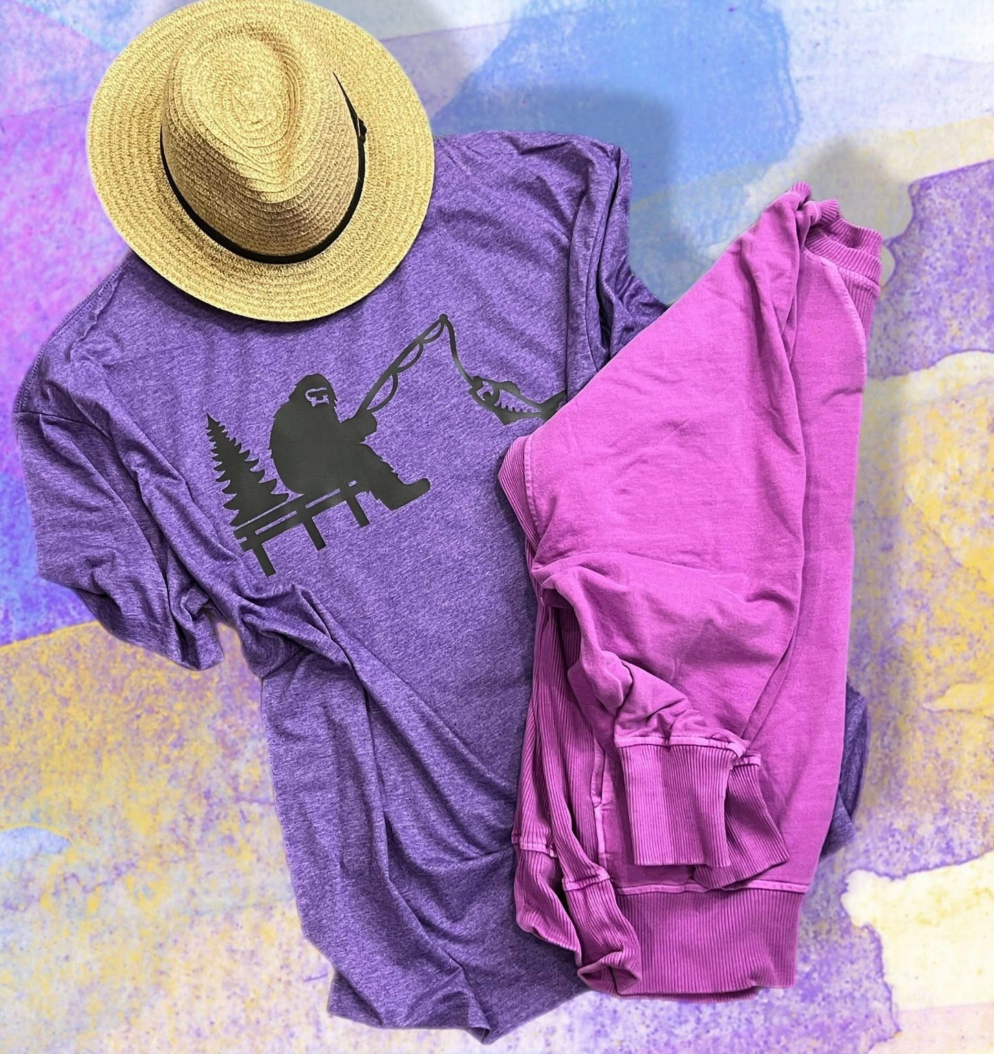 Big Foot Fishing Handmade Cotton T-Shirt