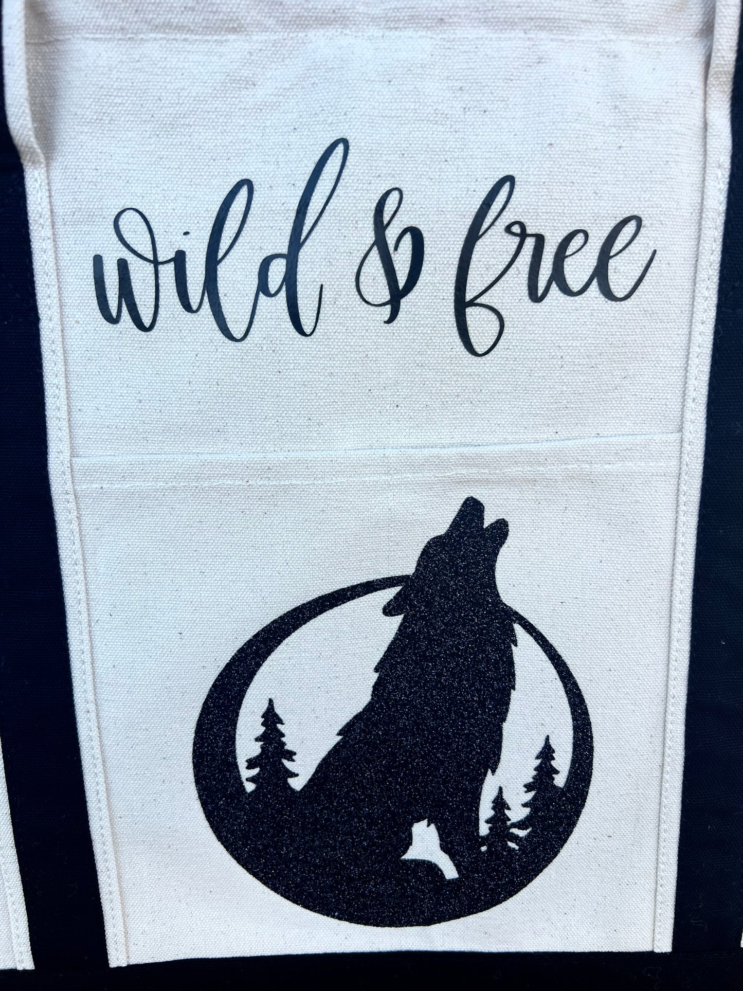 Wild & Free Wolf Tote Bag - Custom Made