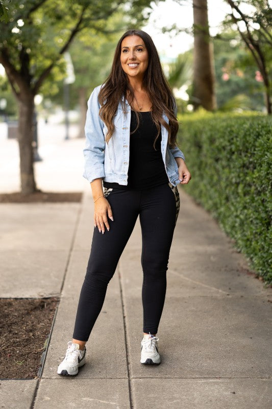 Leopard Print Sculpting Leggings - L/XL