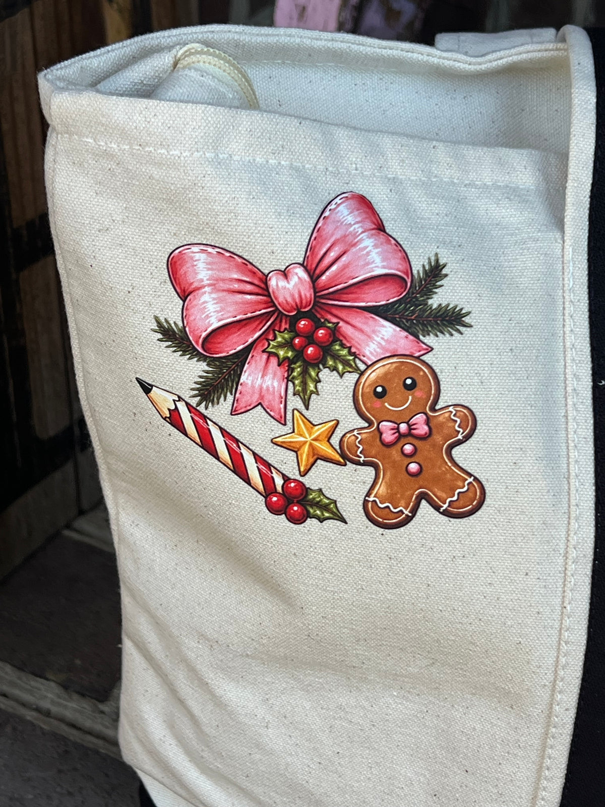 Teacher Zipper Large Tote