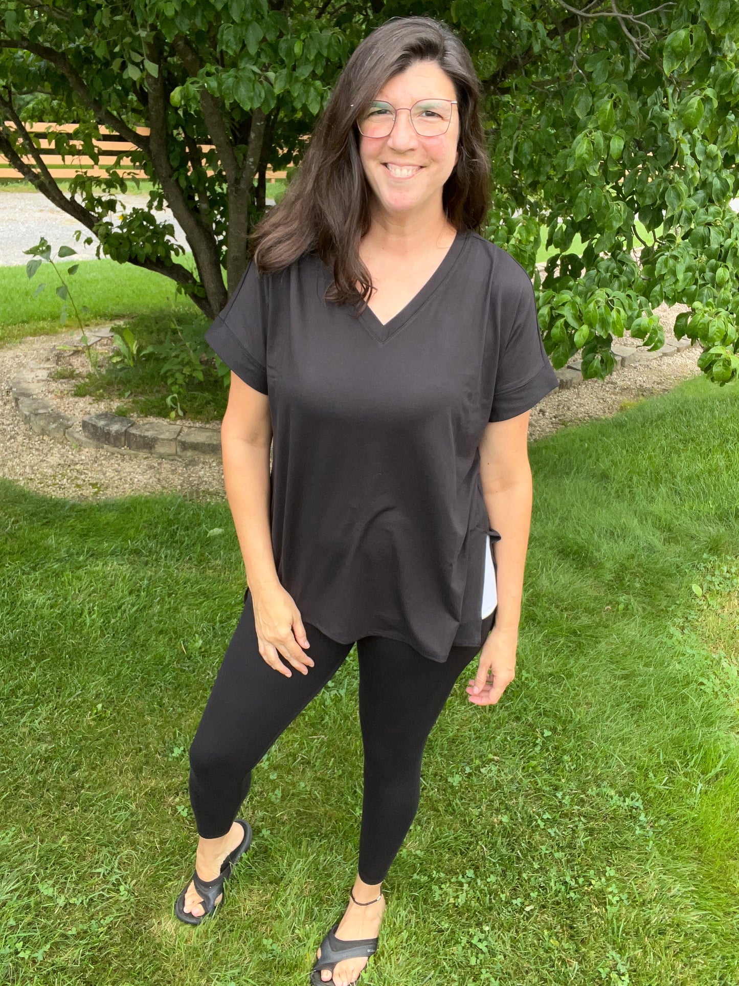 Zenana Black Top & Legging Set - Super Soft Microfiber